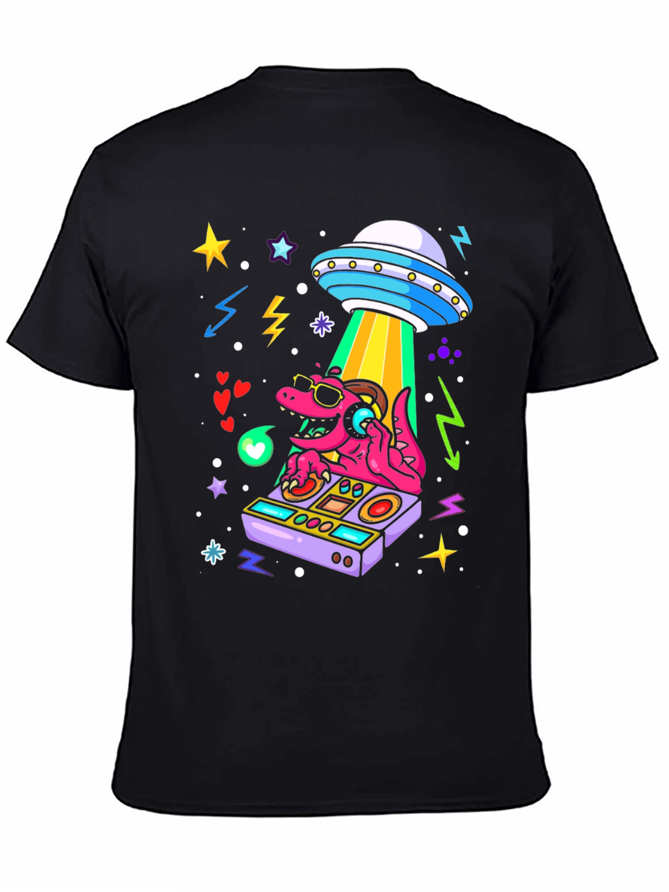 DJ Dino Alien Abduction T-Shirt