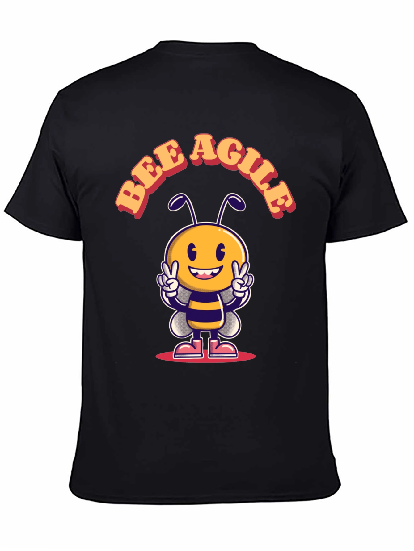 Bee Agile T-Shirt - Cute Cartoon Bee Design