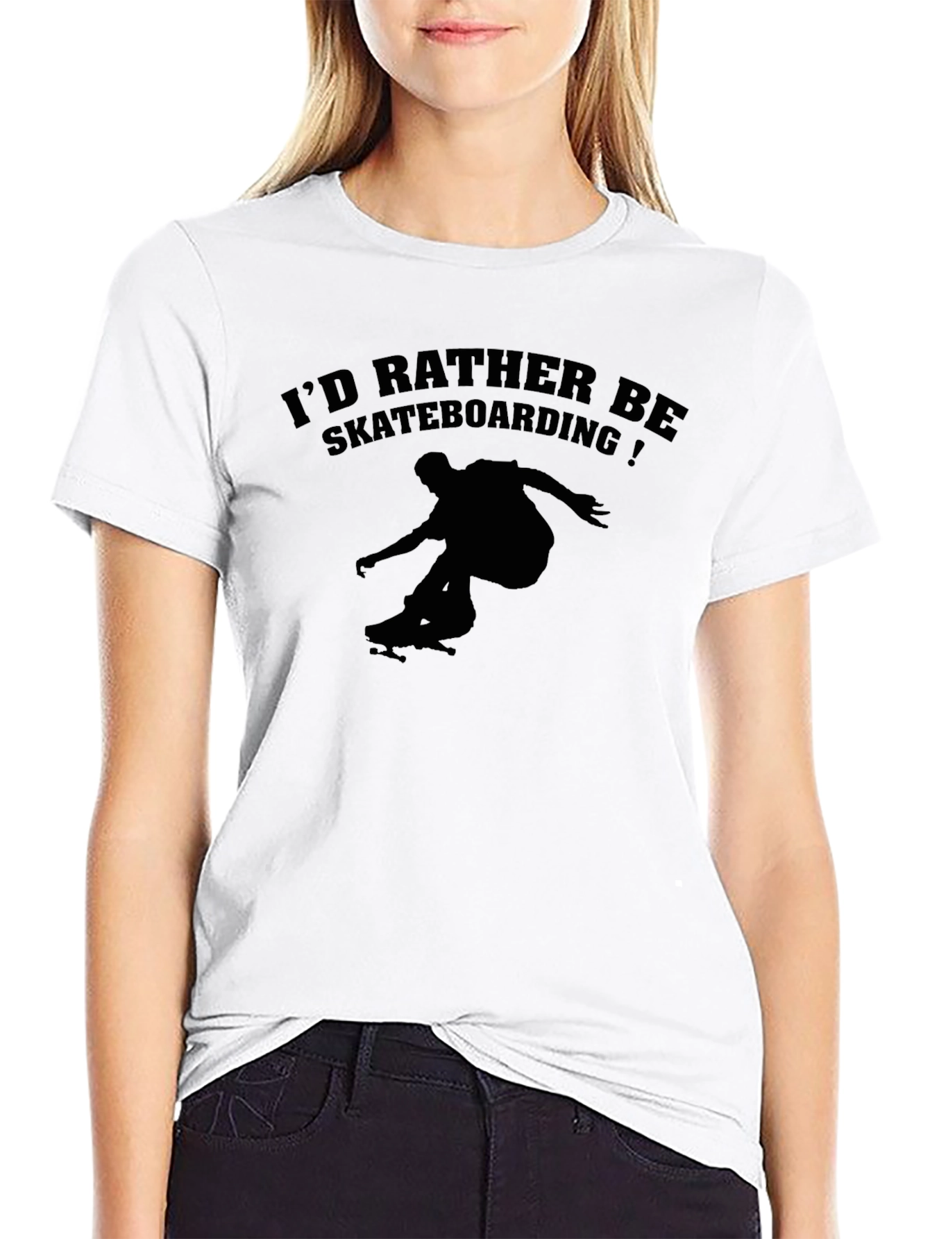 Skateboarding Tee: Id Rather Be Skateboarding