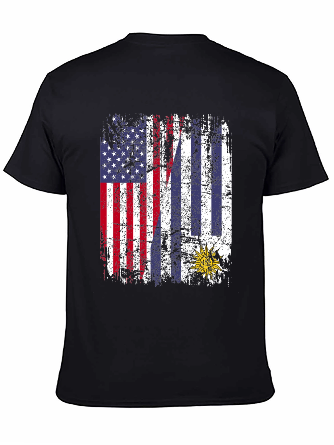 USA Uruguay Flag Graphic Tee