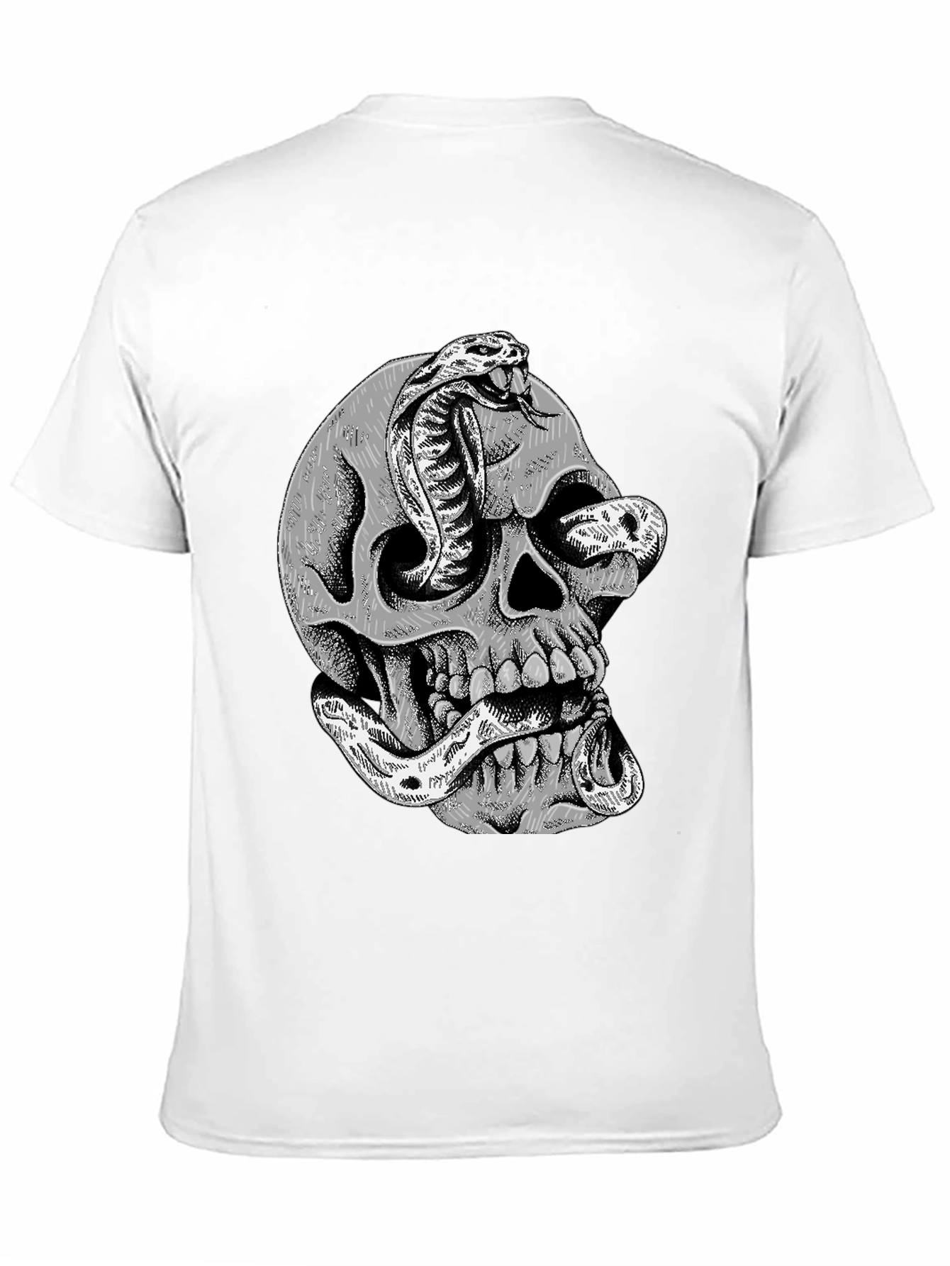 Skull & Cobra Graphic T-Shirt - Edgy Streetwear