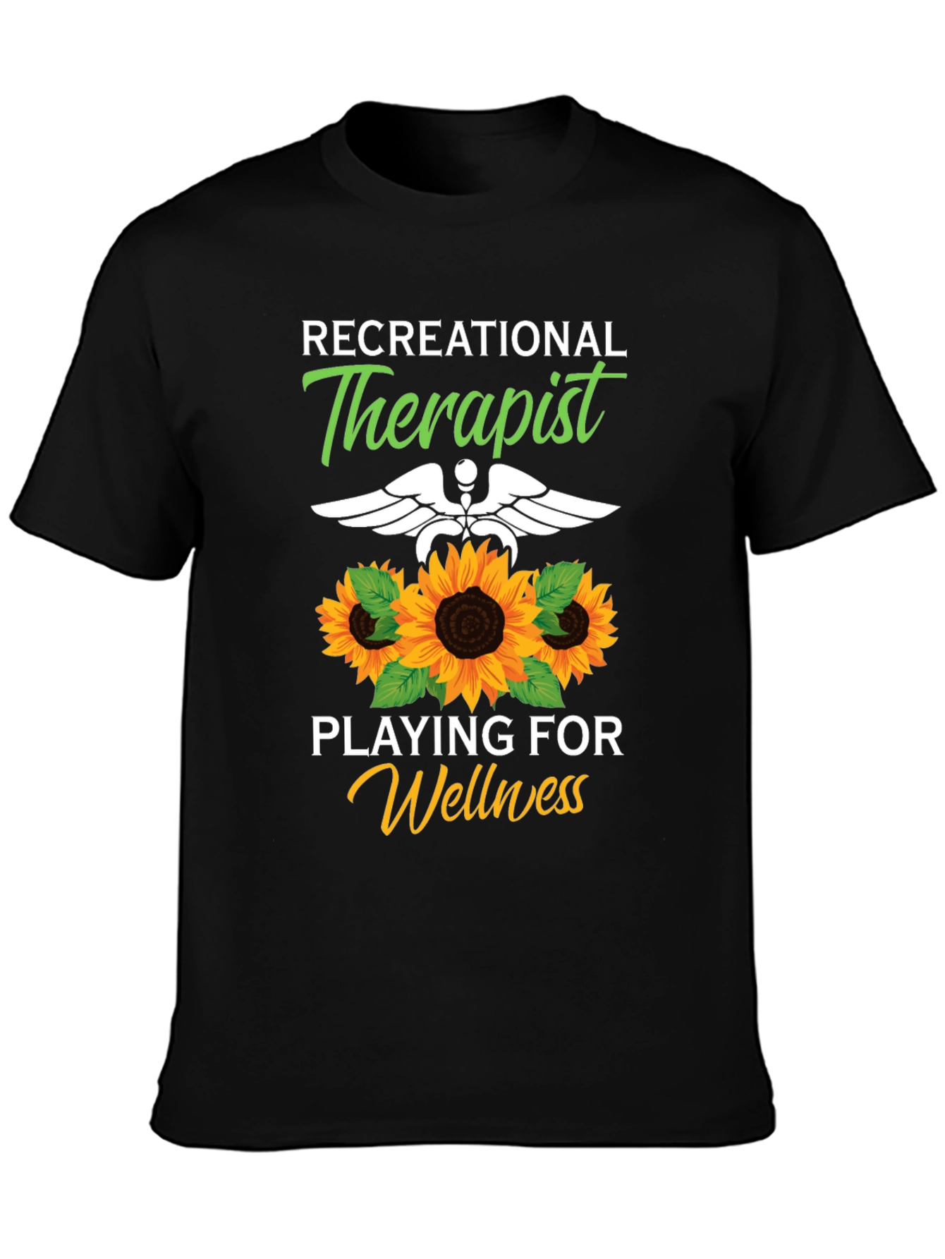 Recreational Therapist Sunflower Graphic T-Shirt