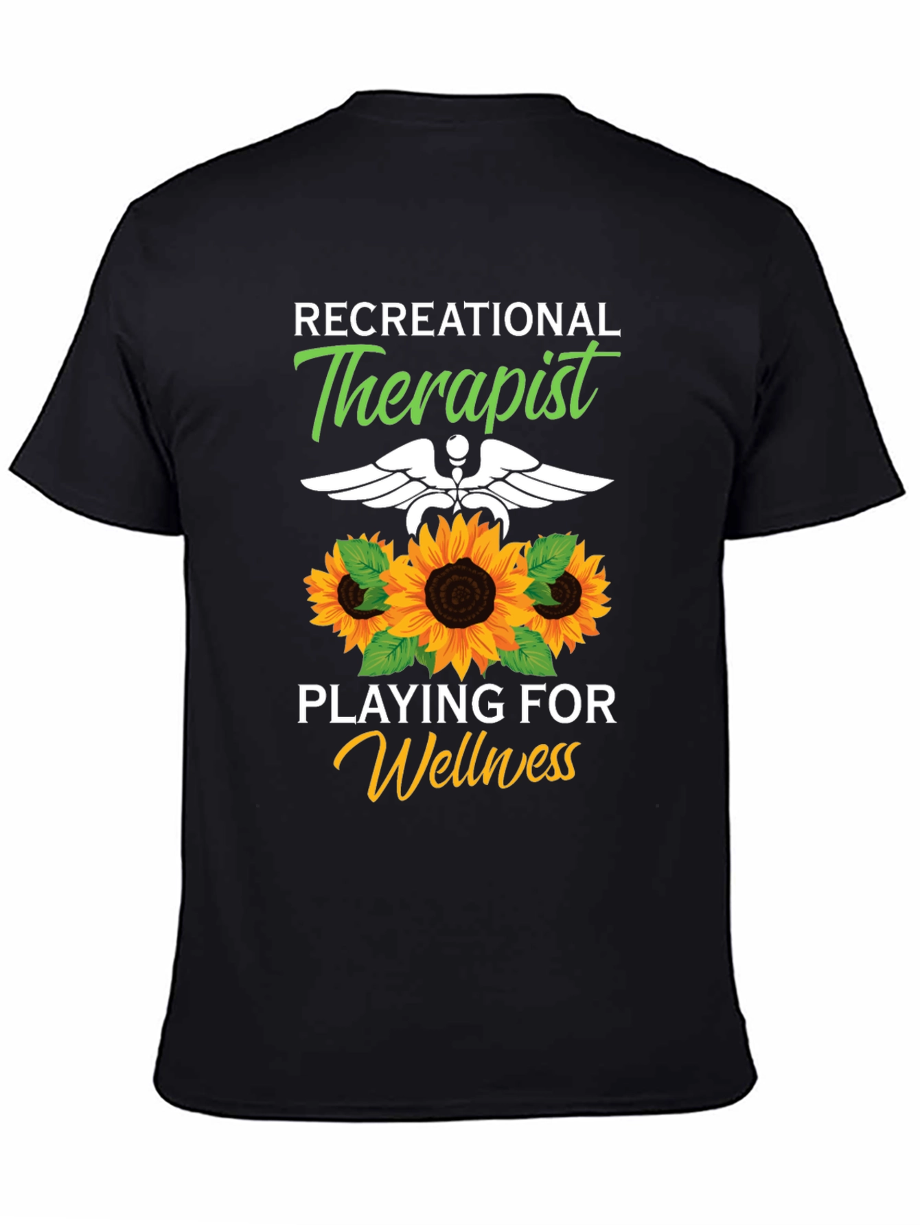 Recreational Therapist Sunflower Graphic T-Shirt