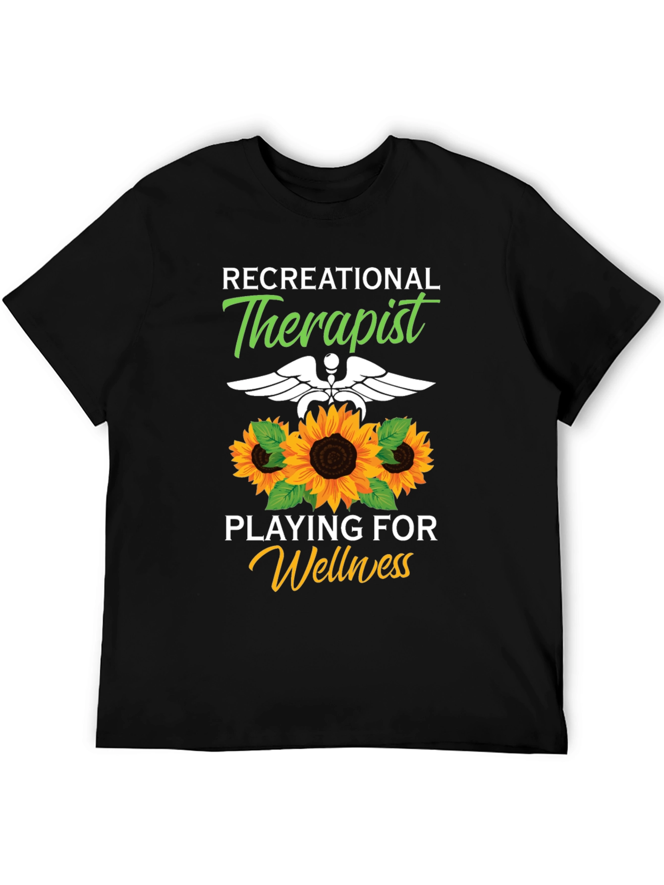 Recreational Therapist Sunflower Graphic T-Shirt