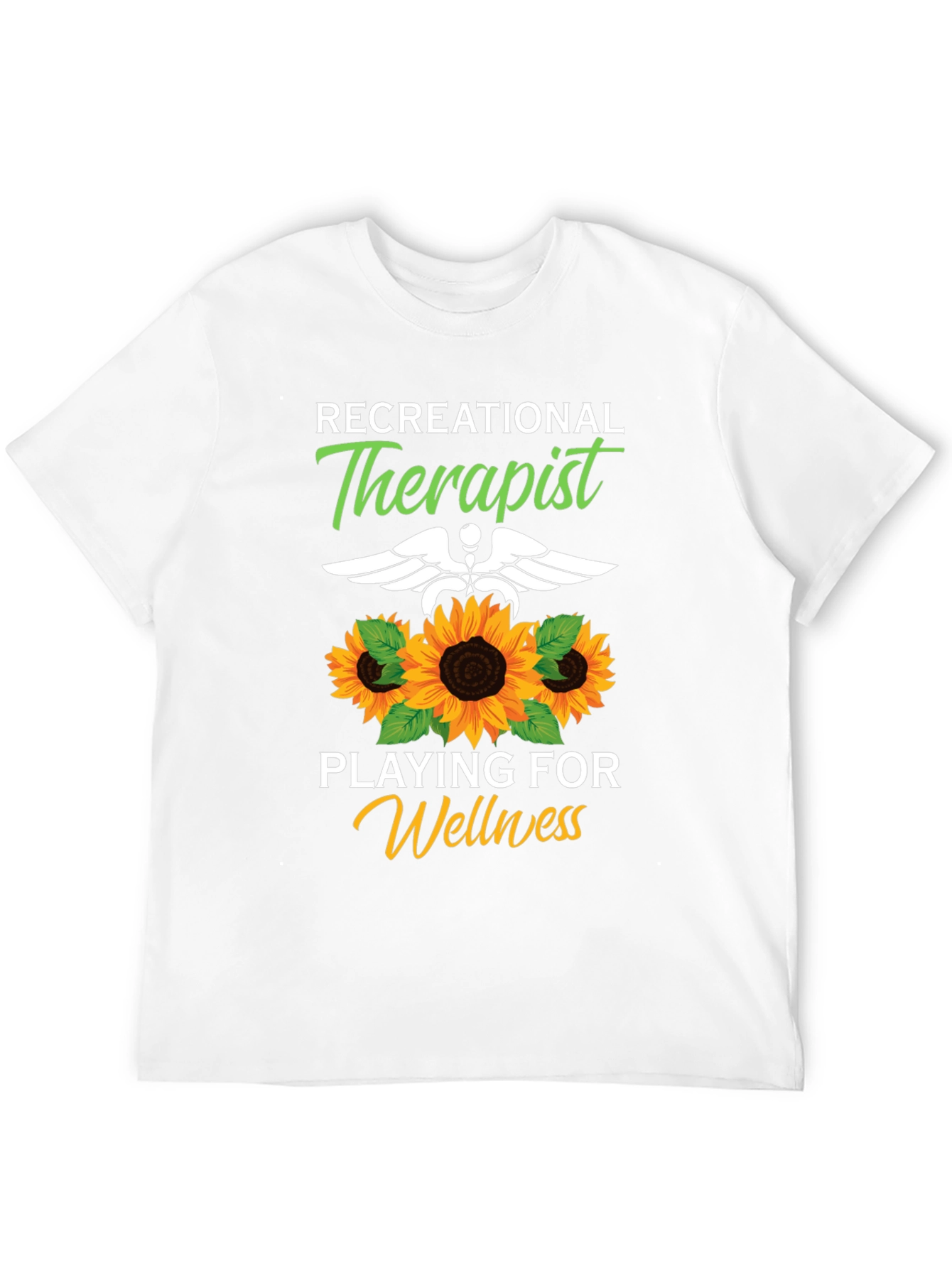 Recreational Therapist Sunflower Graphic T-Shirt