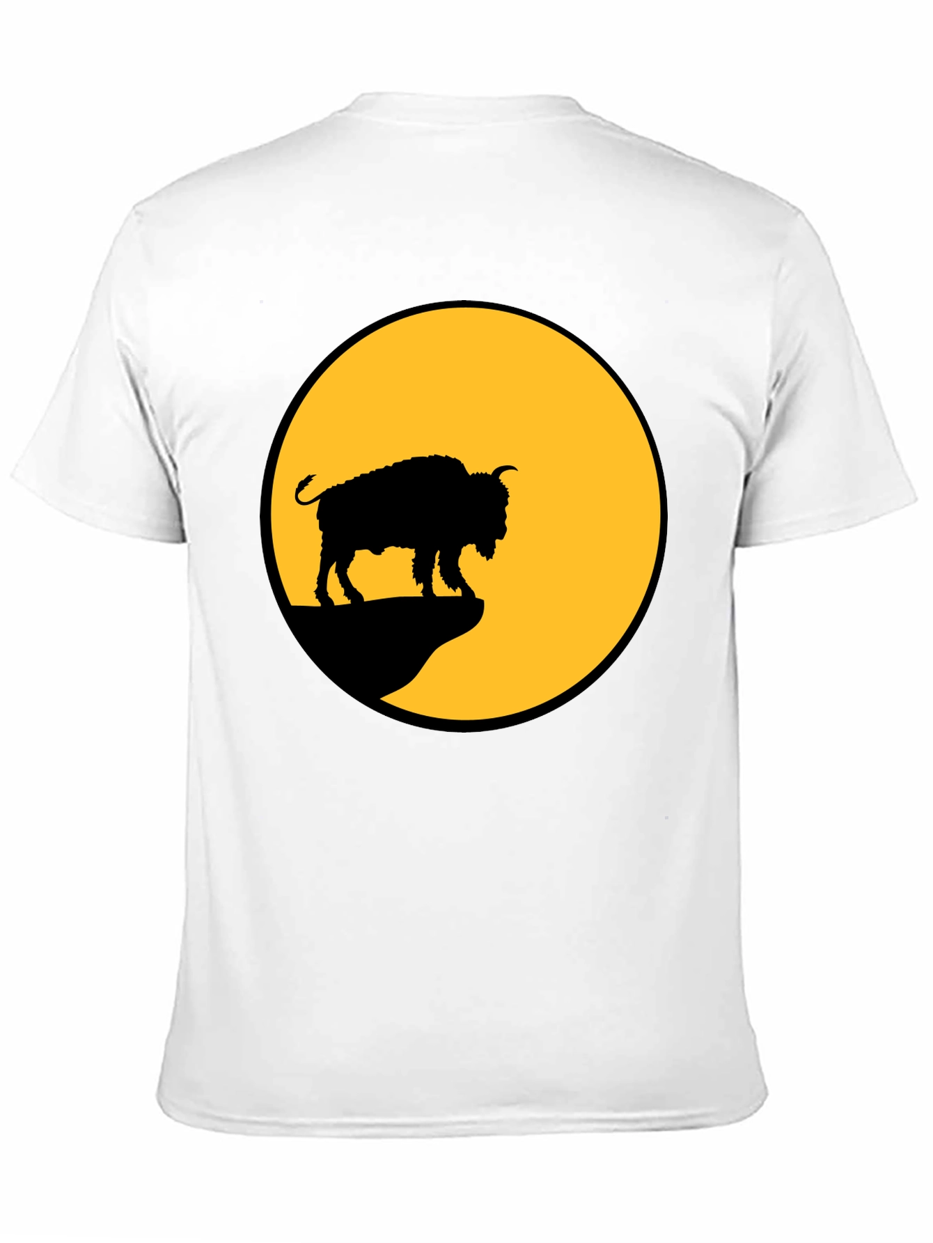 Bison Silhouette T-Shirt - Black Tee
