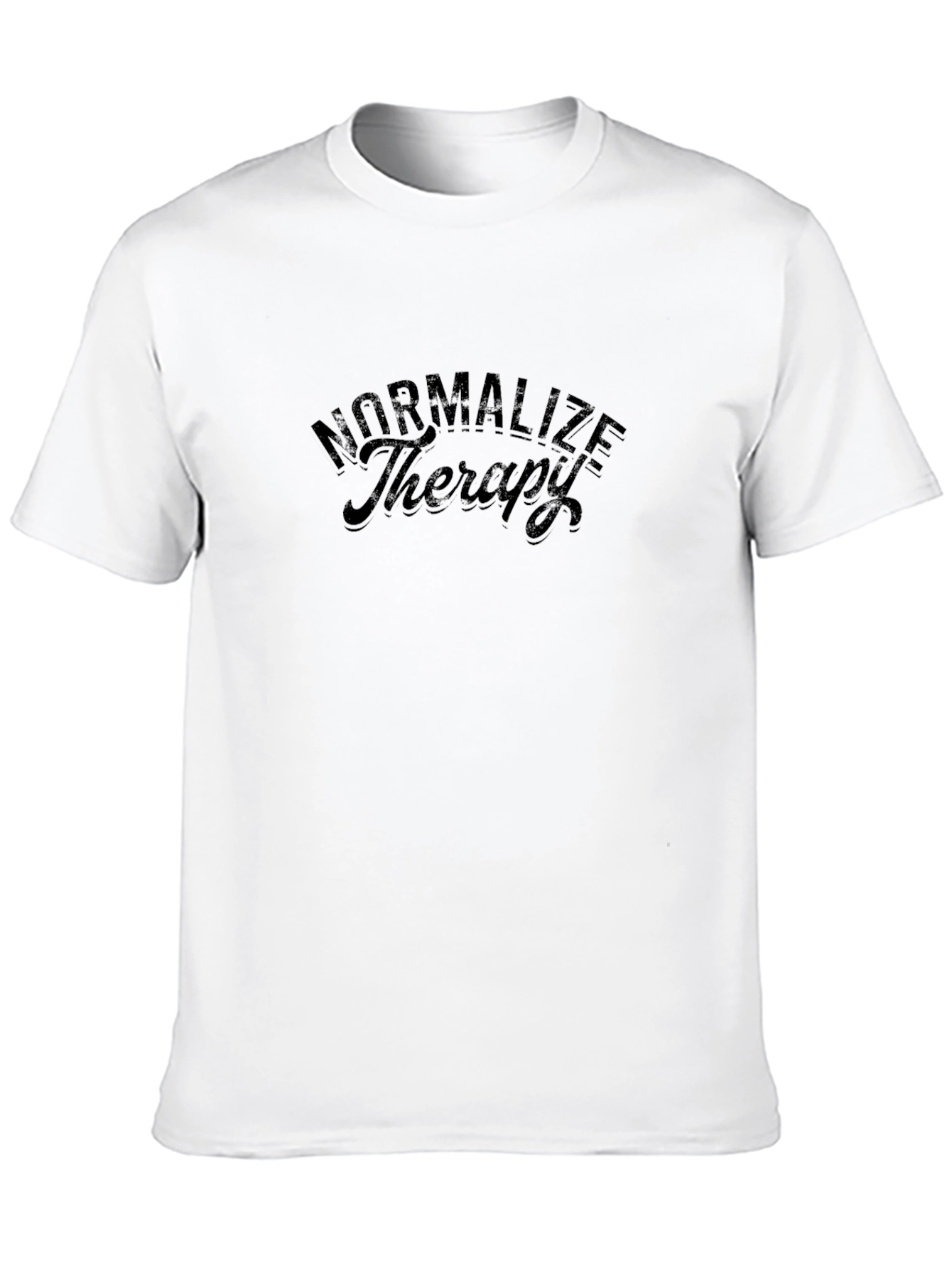 Normalize Therapy Black Graphic Tee