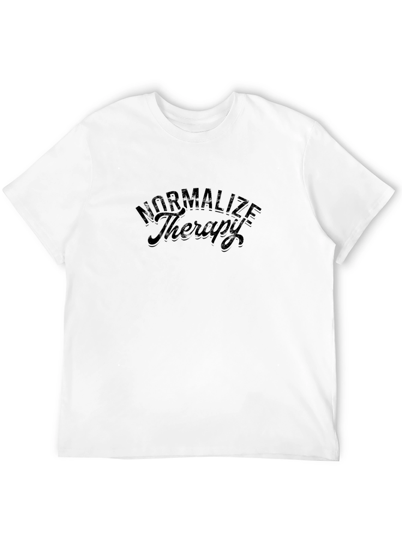 Normalize Therapy Black Graphic Tee