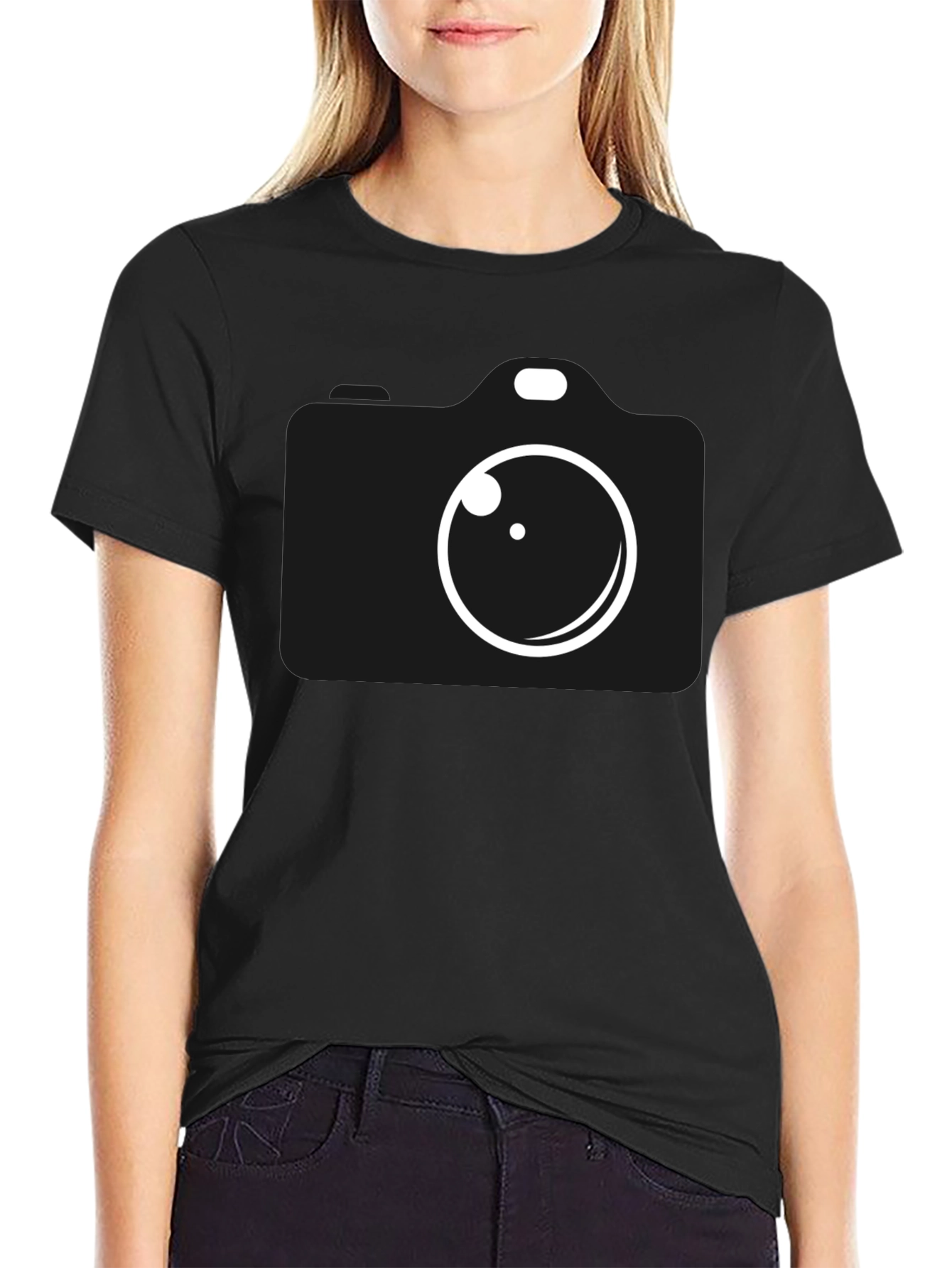 Black Camera Graphic Tee - Photographer T-Shirt