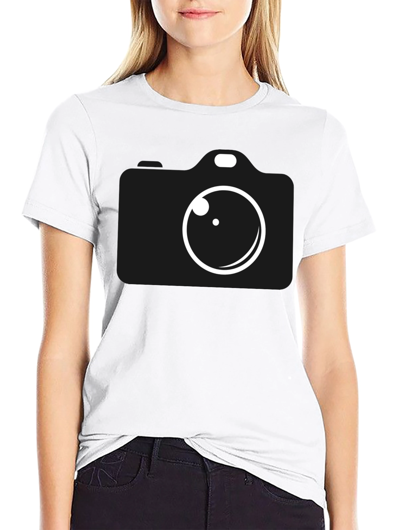 Black Camera Graphic Tee - Photographer T-Shirt