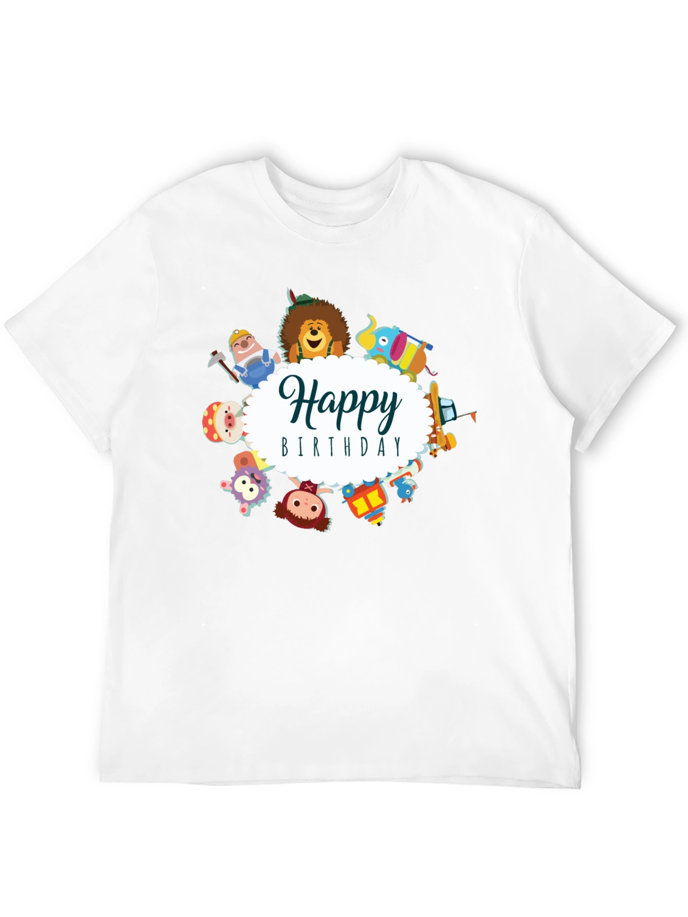 Happy Birthday Cartoon Character T-Shirt