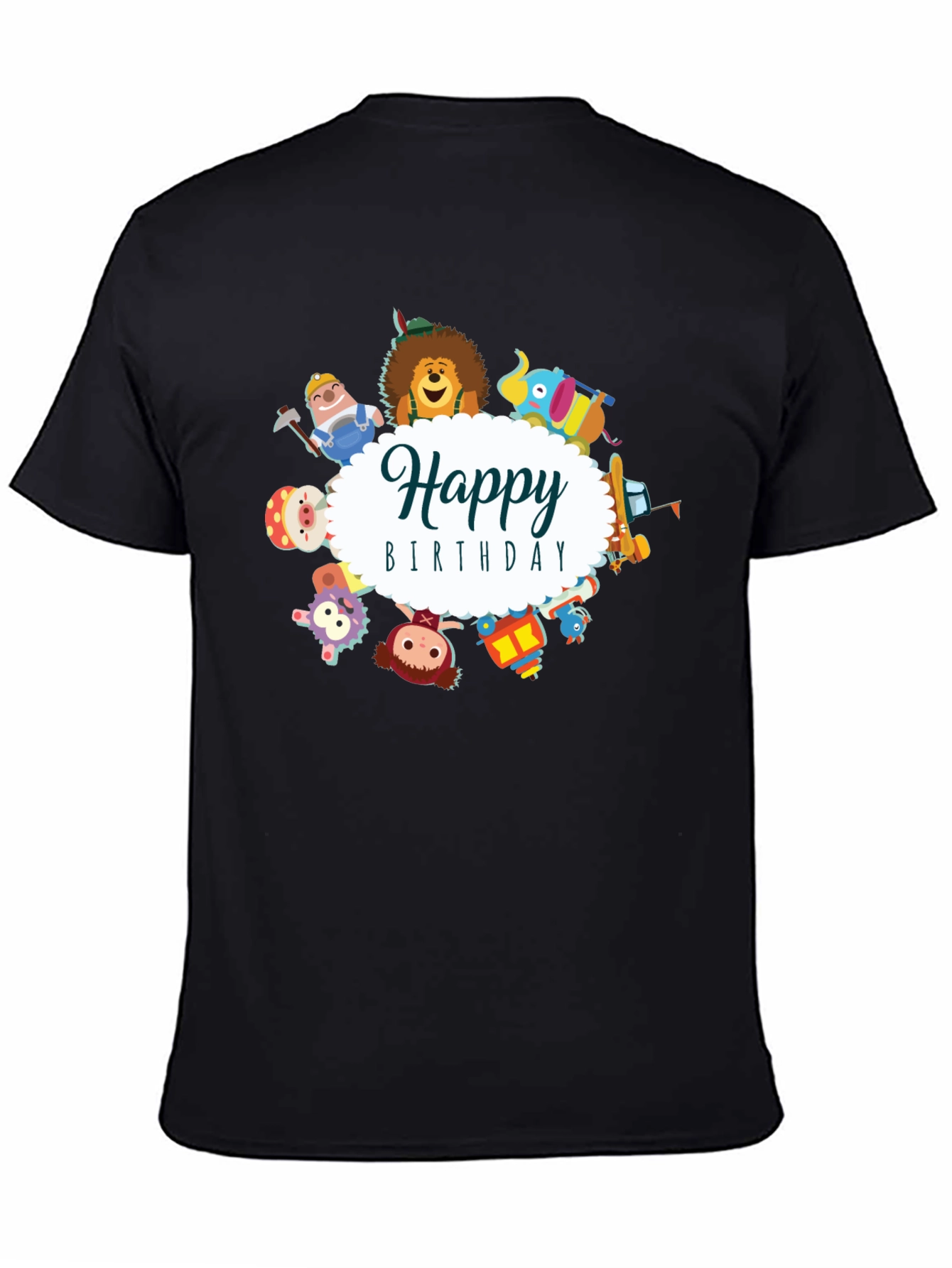 Happy Birthday Cartoon Character T-Shirt