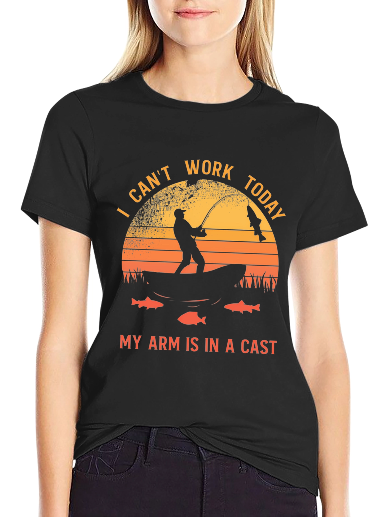 Fishing T-Shirt - I Cant Work Today