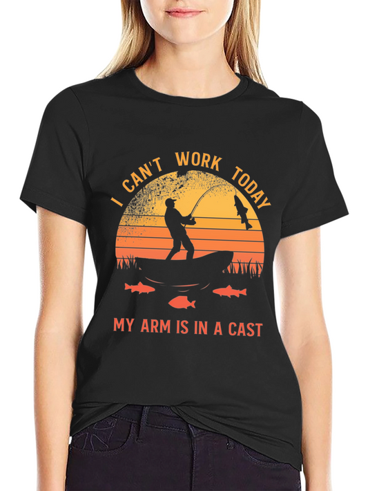 Fishing T-Shirt - I Cant Work Today