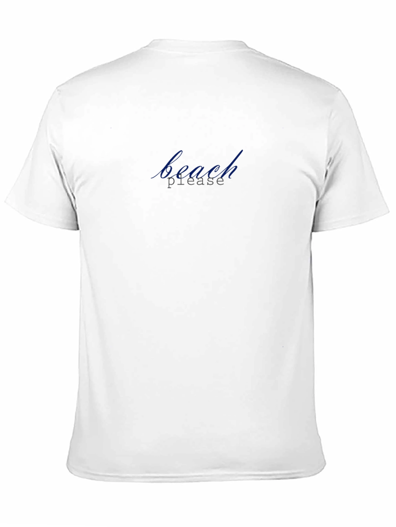 Beach Please Black Crew Neck Tee