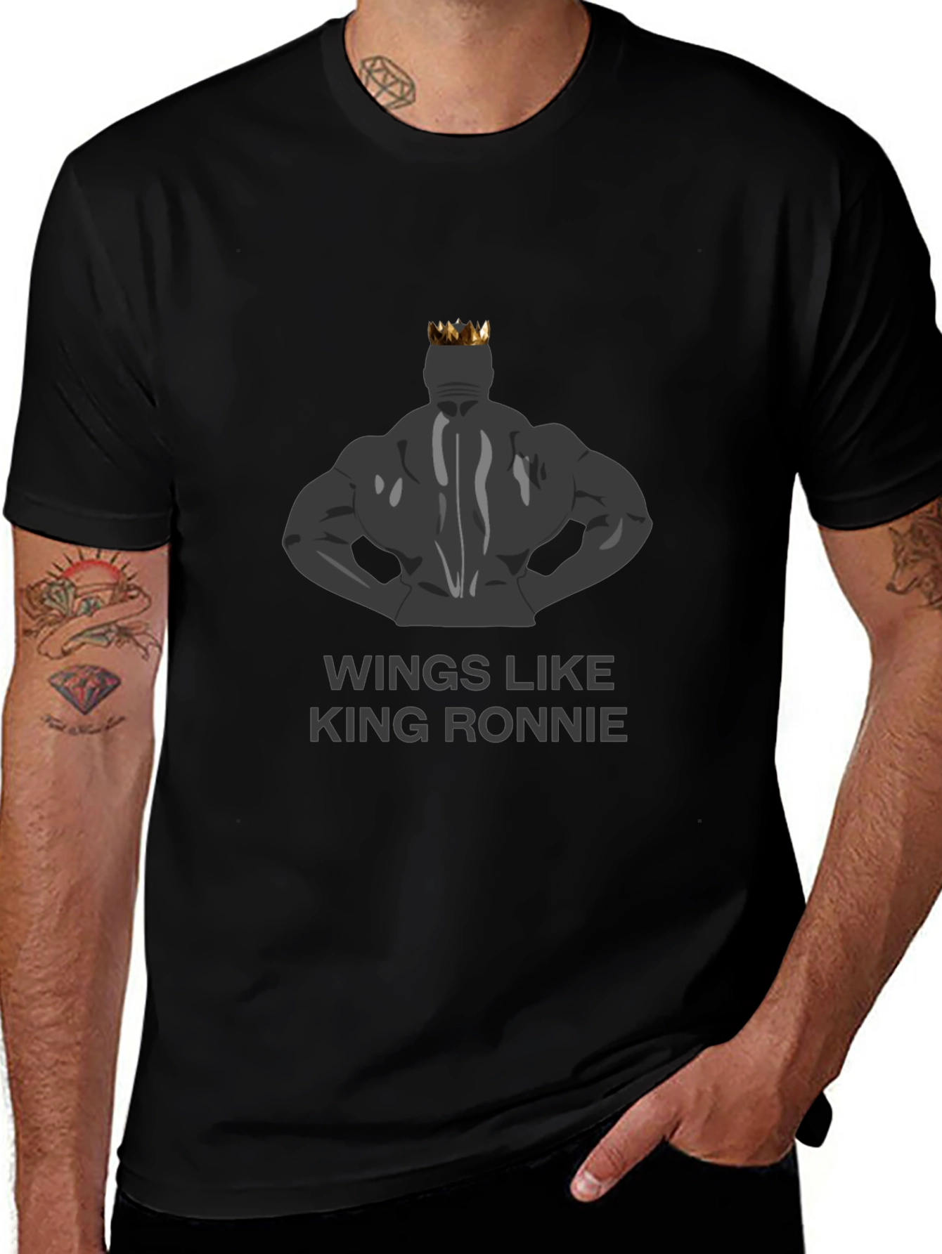 Wings Like King Ronnie Graphic Tee