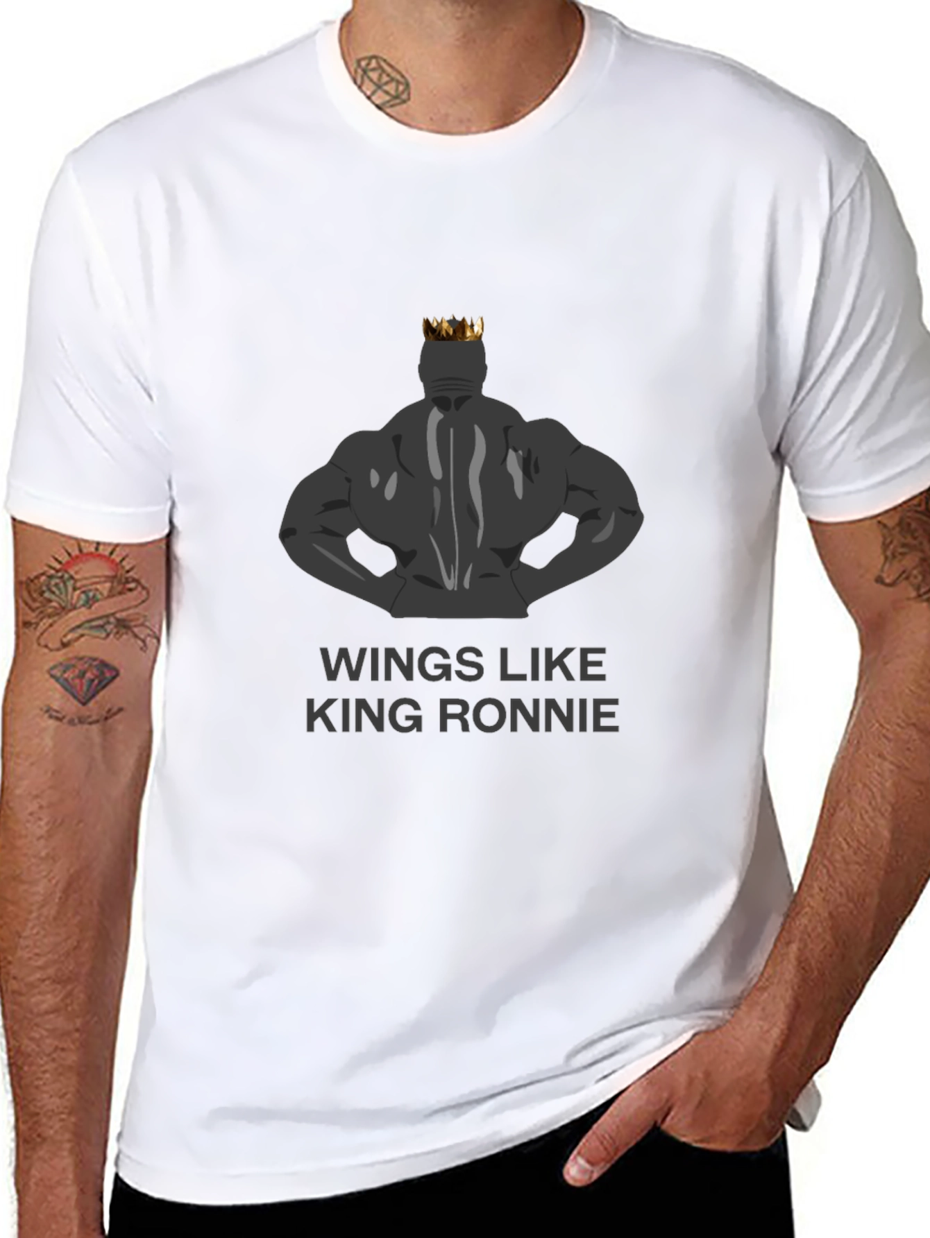 Wings Like King Ronnie Graphic Tee