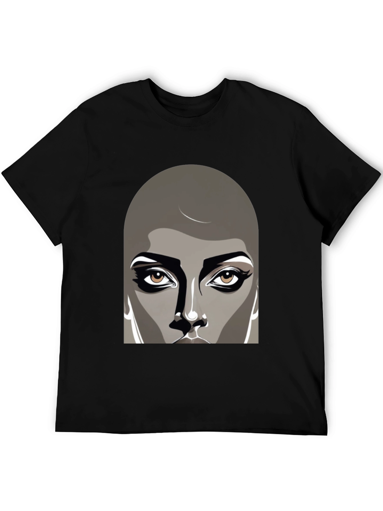 Unique Graphic Tee - Bold Face Design