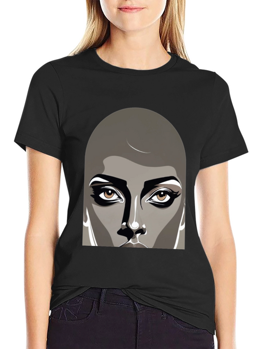 Unique Graphic Tee - Bold Face Design