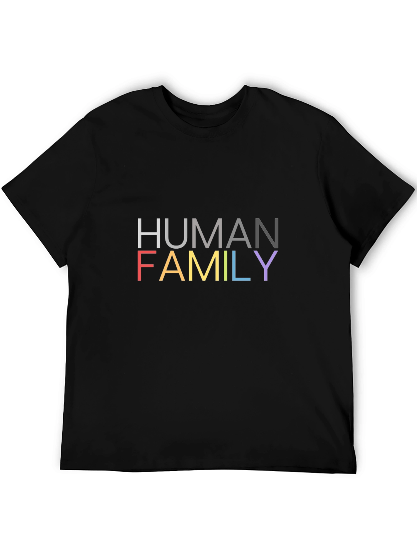 Human Family Pride T-Shirt - Black