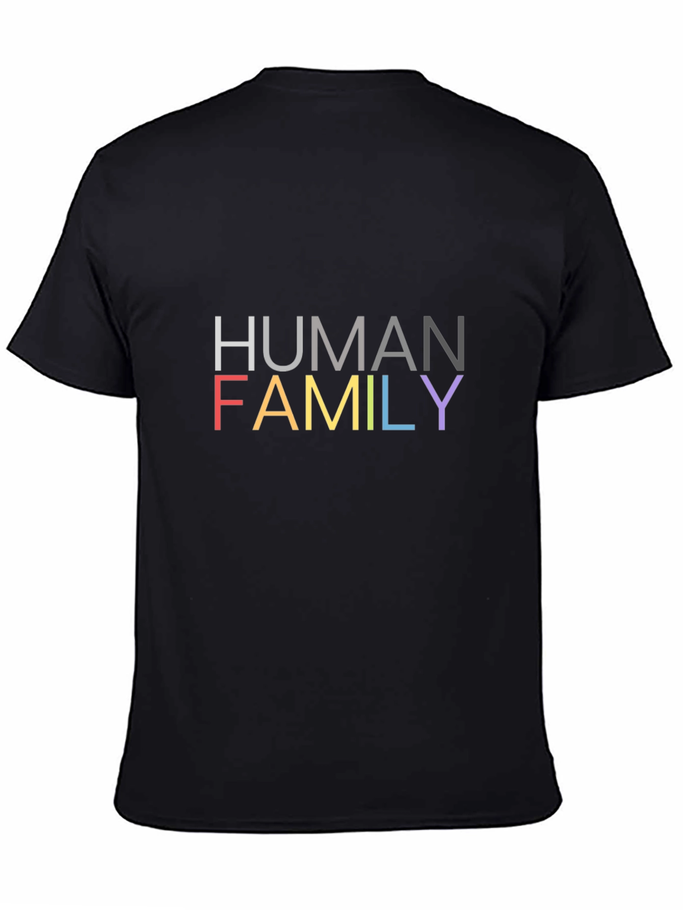 Human Family Pride T-Shirt - Black