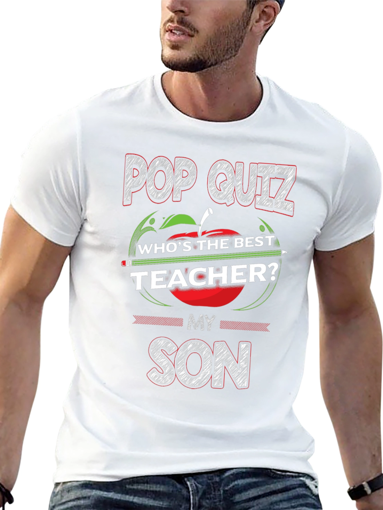 Pop Quiz Teacher My Son T-Shirt