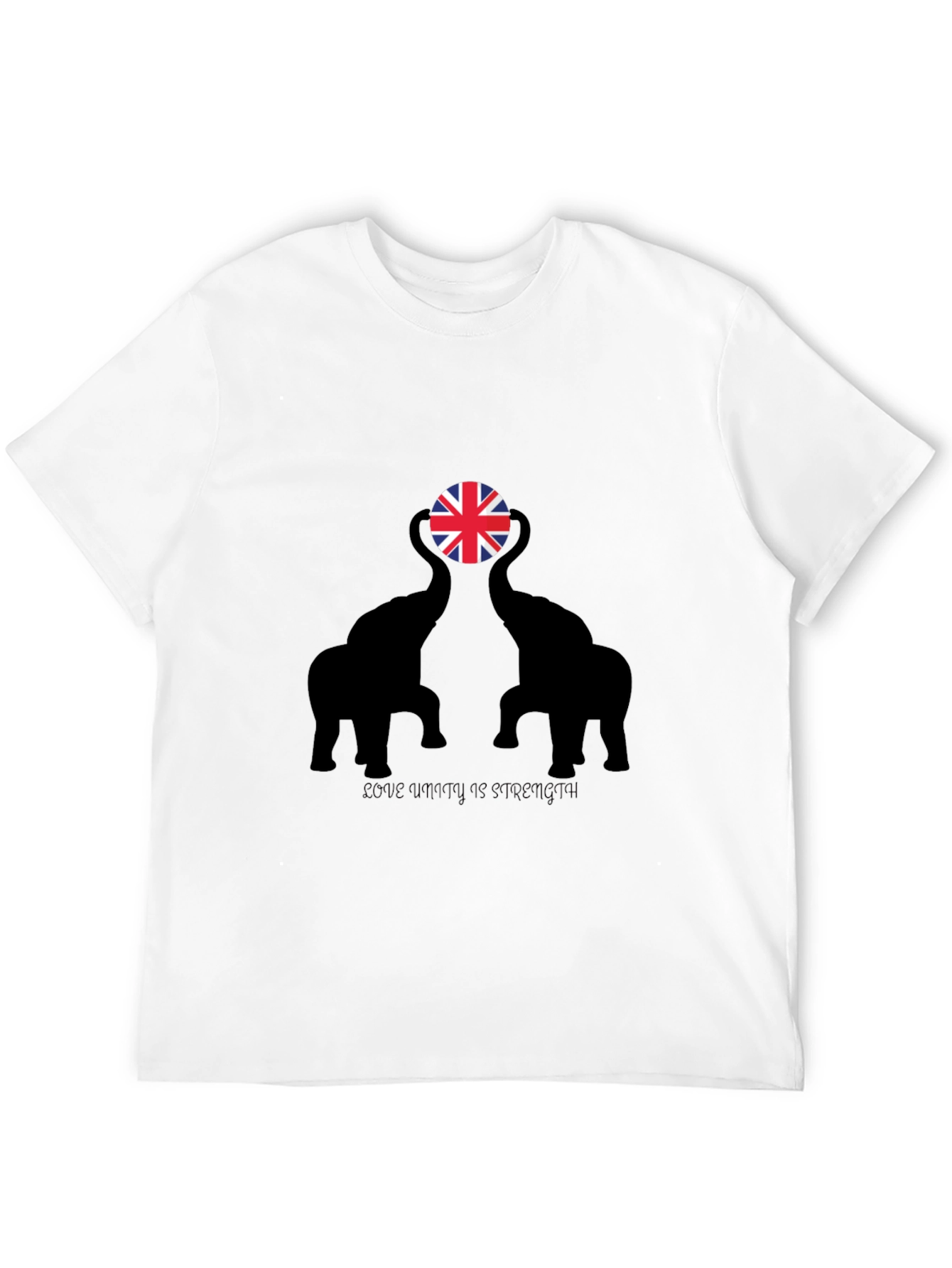 Elephant UK Flag Graphic Tee - Unity Strength Love