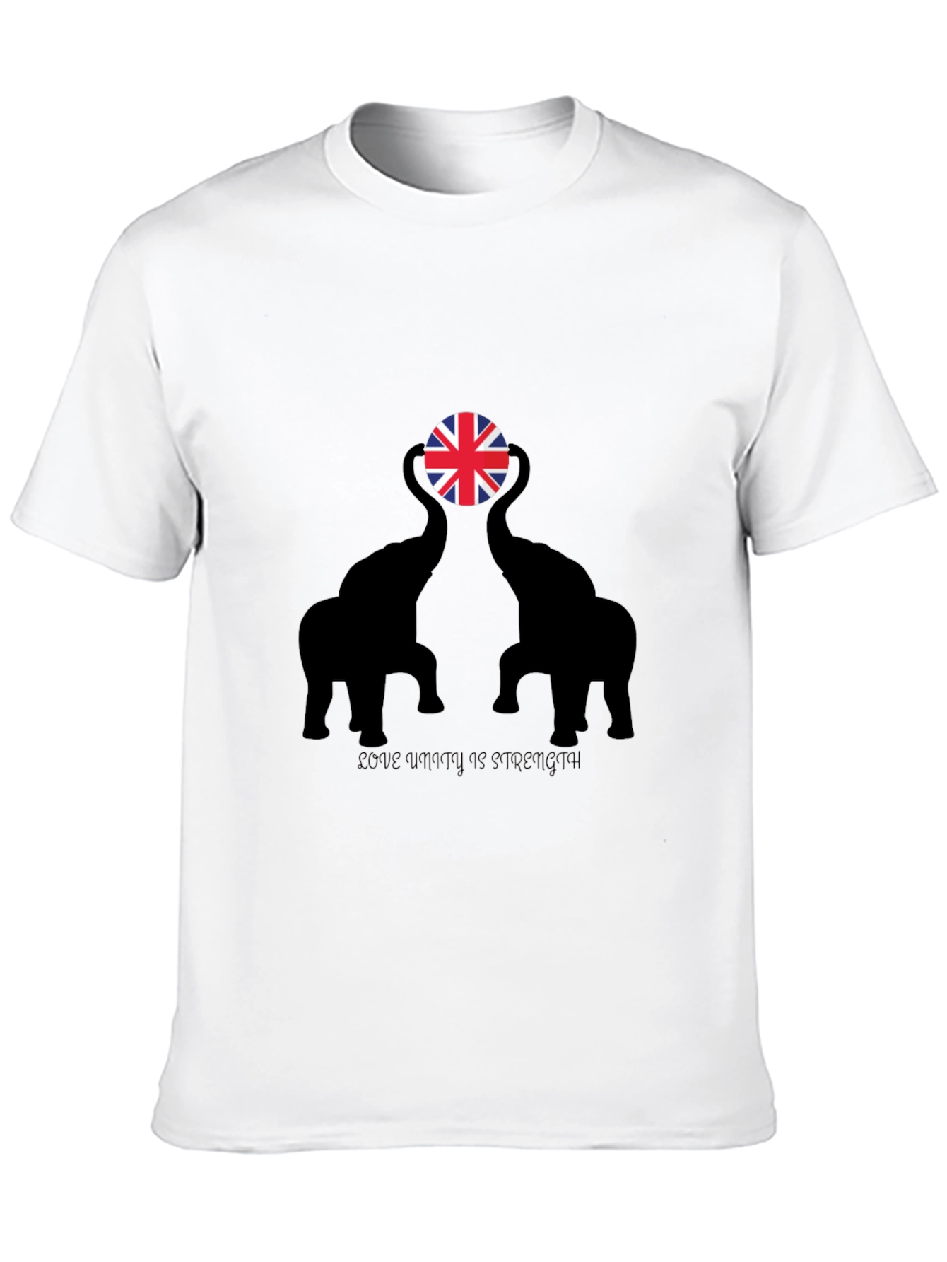 Elephant UK Flag Graphic Tee - Unity Strength Love