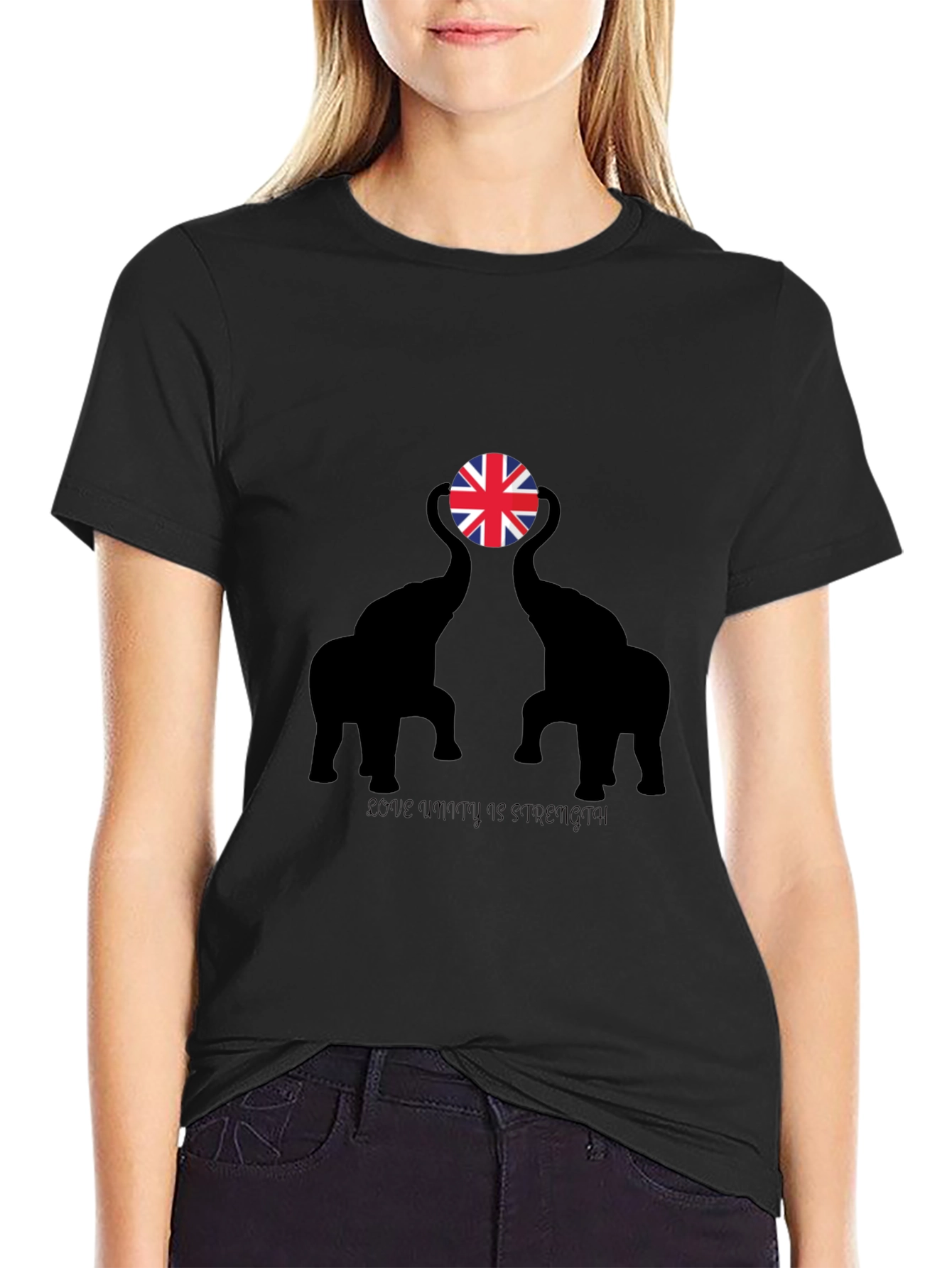 Elephant UK Flag Graphic Tee - Unity Strength Love