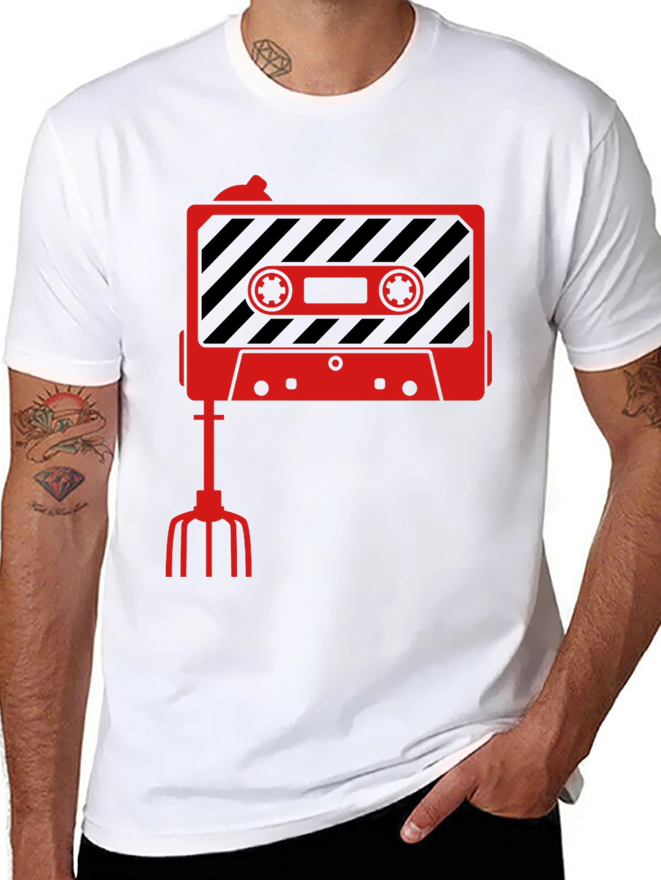 Retro Cassette Tape Mixer Graphic Tee