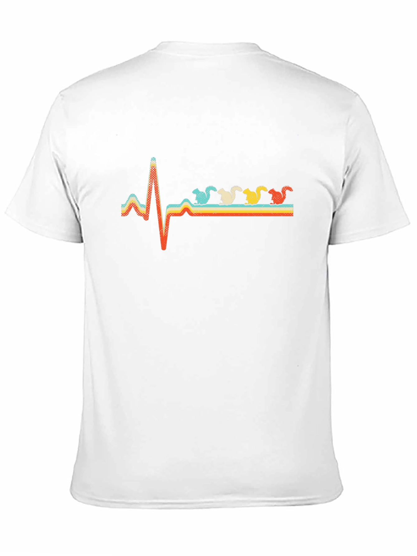 Retro Squirrel Heartbeat T-Shirt - Unique Design