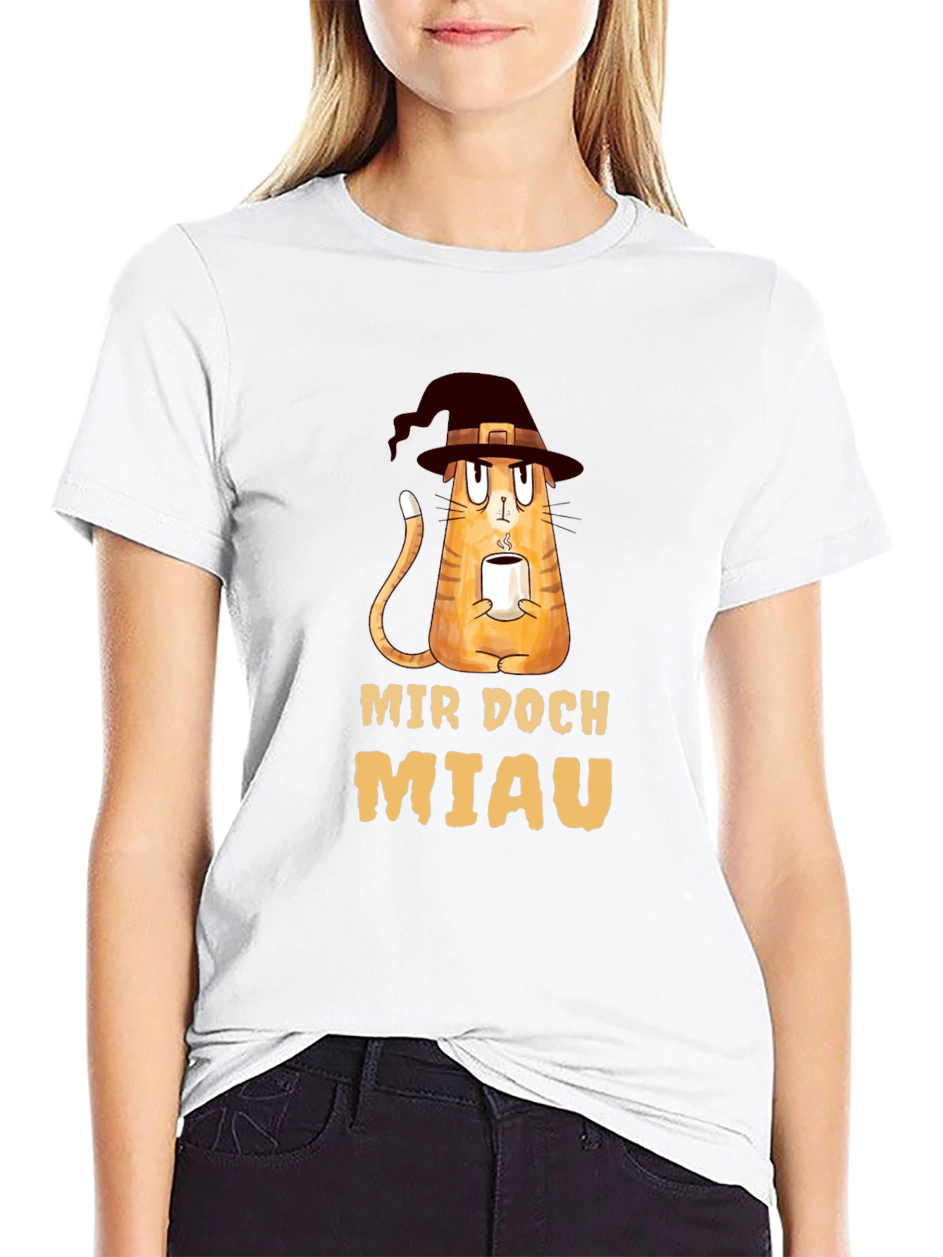 Mir Doch Miau Cat Witch T-Shirt