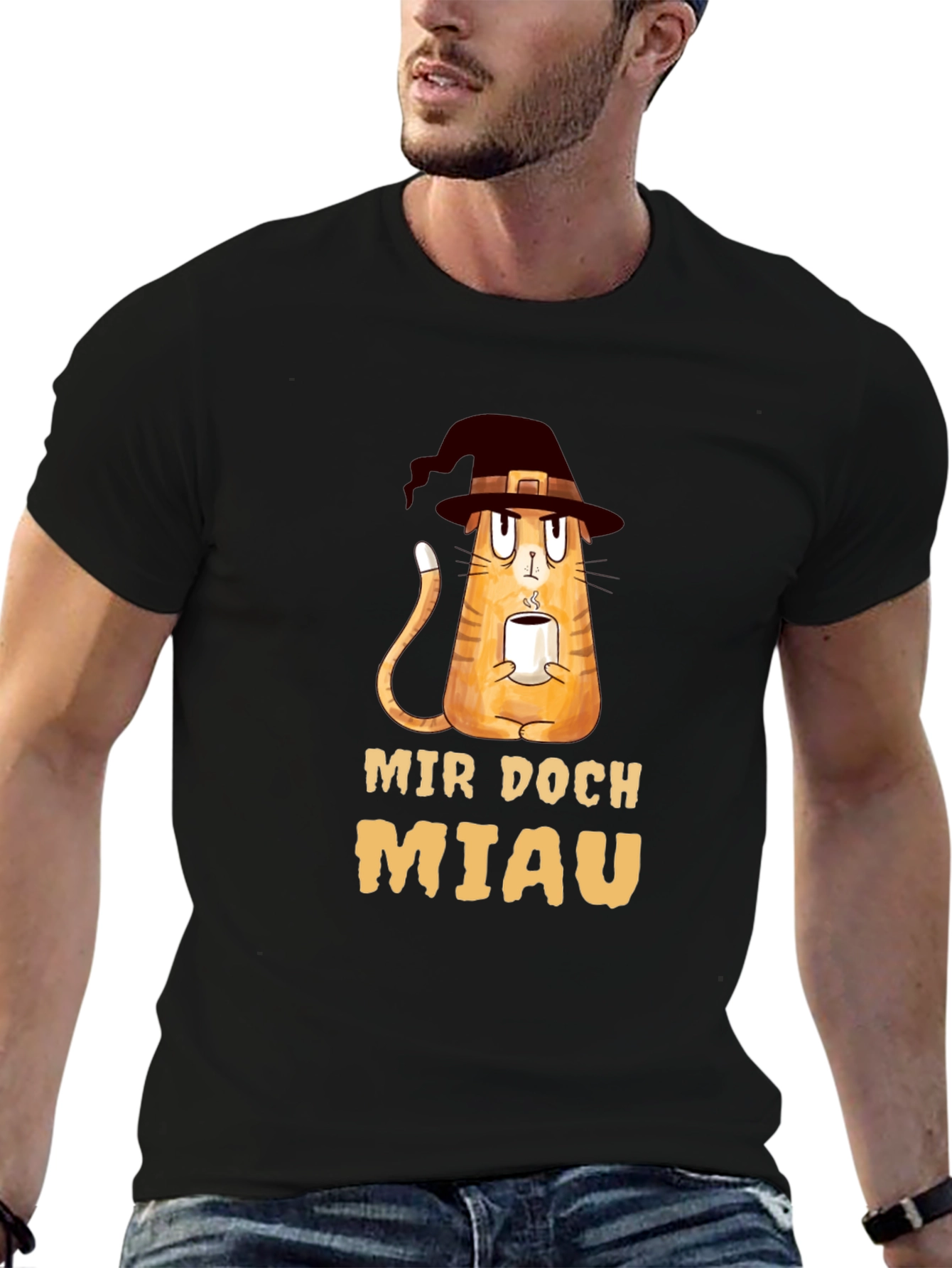 Mir Doch Miau Cat Witch T-Shirt