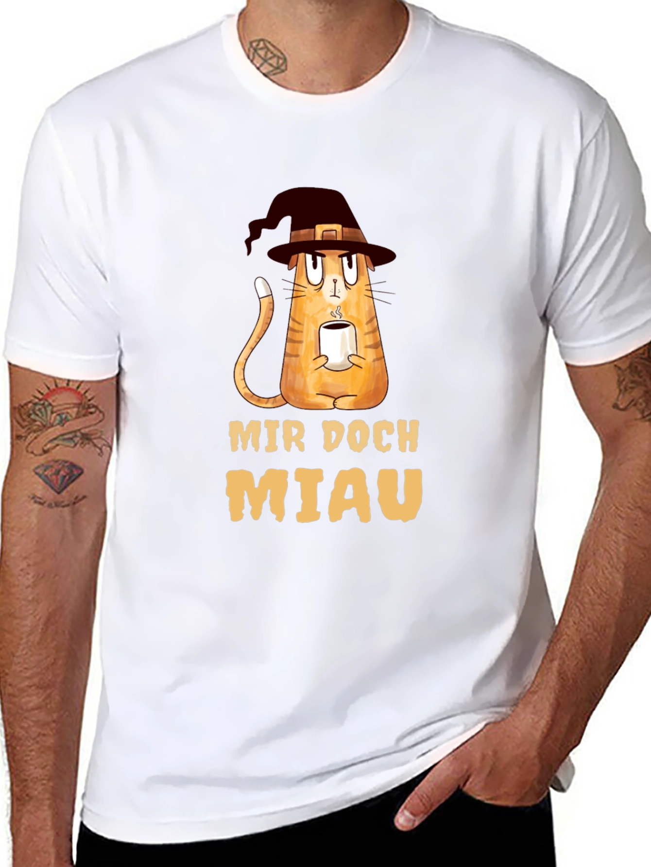 Mir Doch Miau Cat Witch T-Shirt