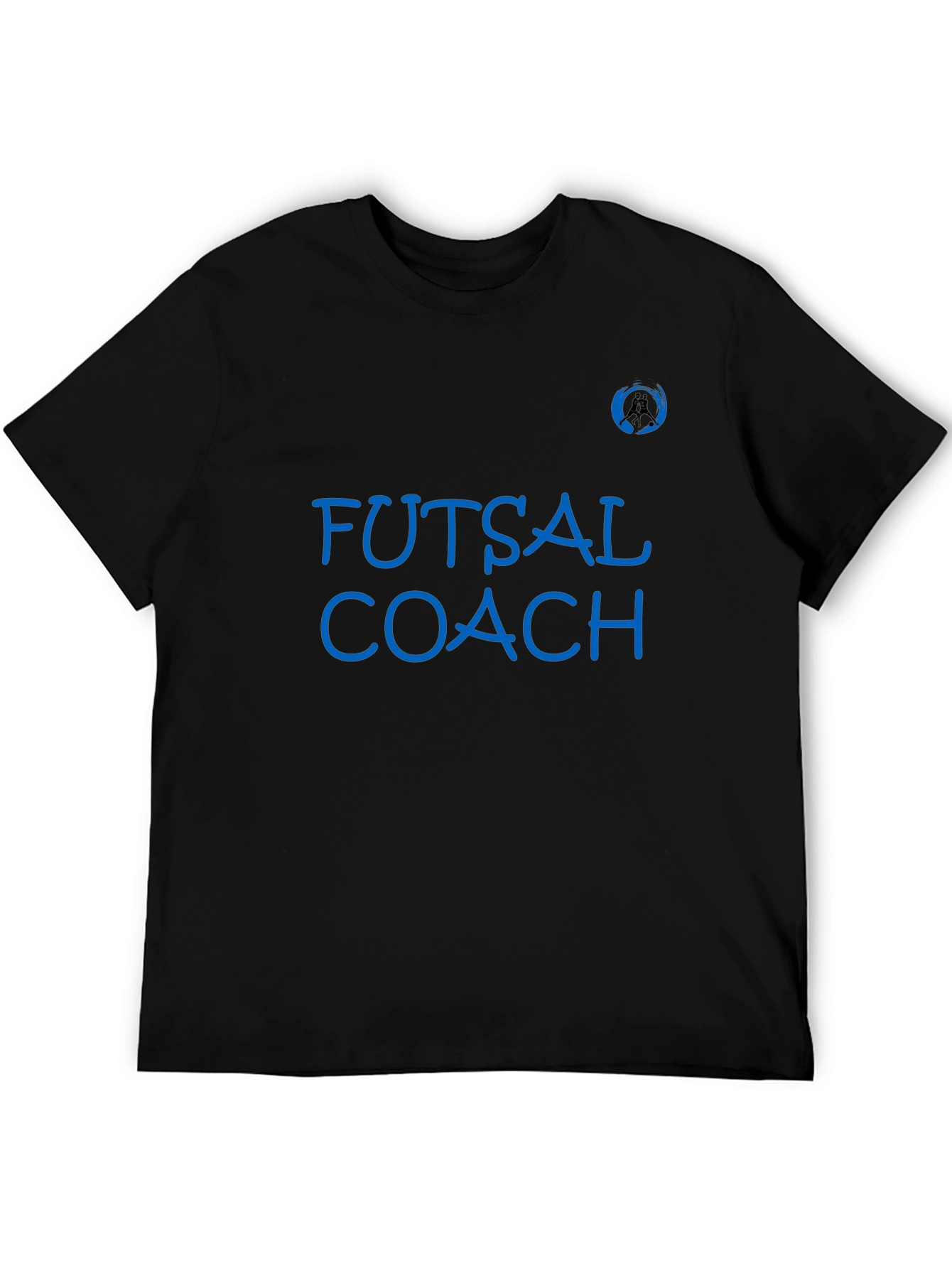 Futsal Coach Graphic T-Shirt - Black