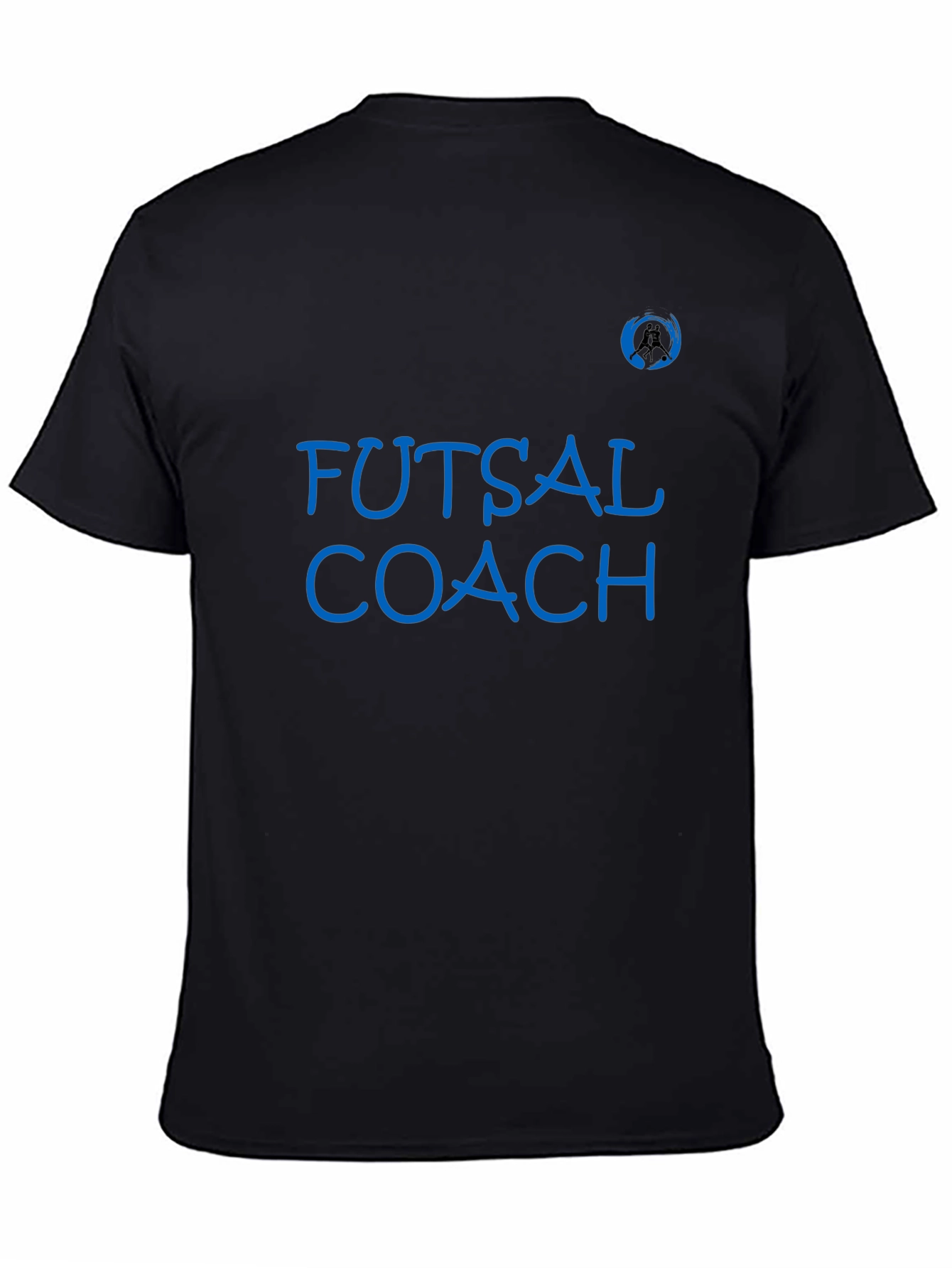 Futsal Coach Graphic T-Shirt - Black