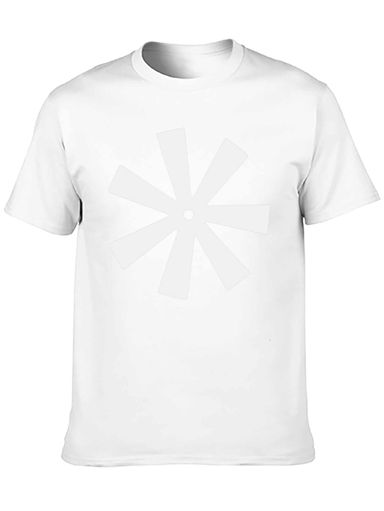 Asterisk Flower Graphic Tee - Modern Black T-Shirt