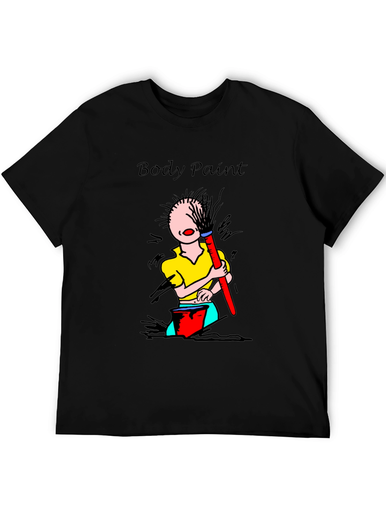 Body Paint T-Shirt - Whimsical Design