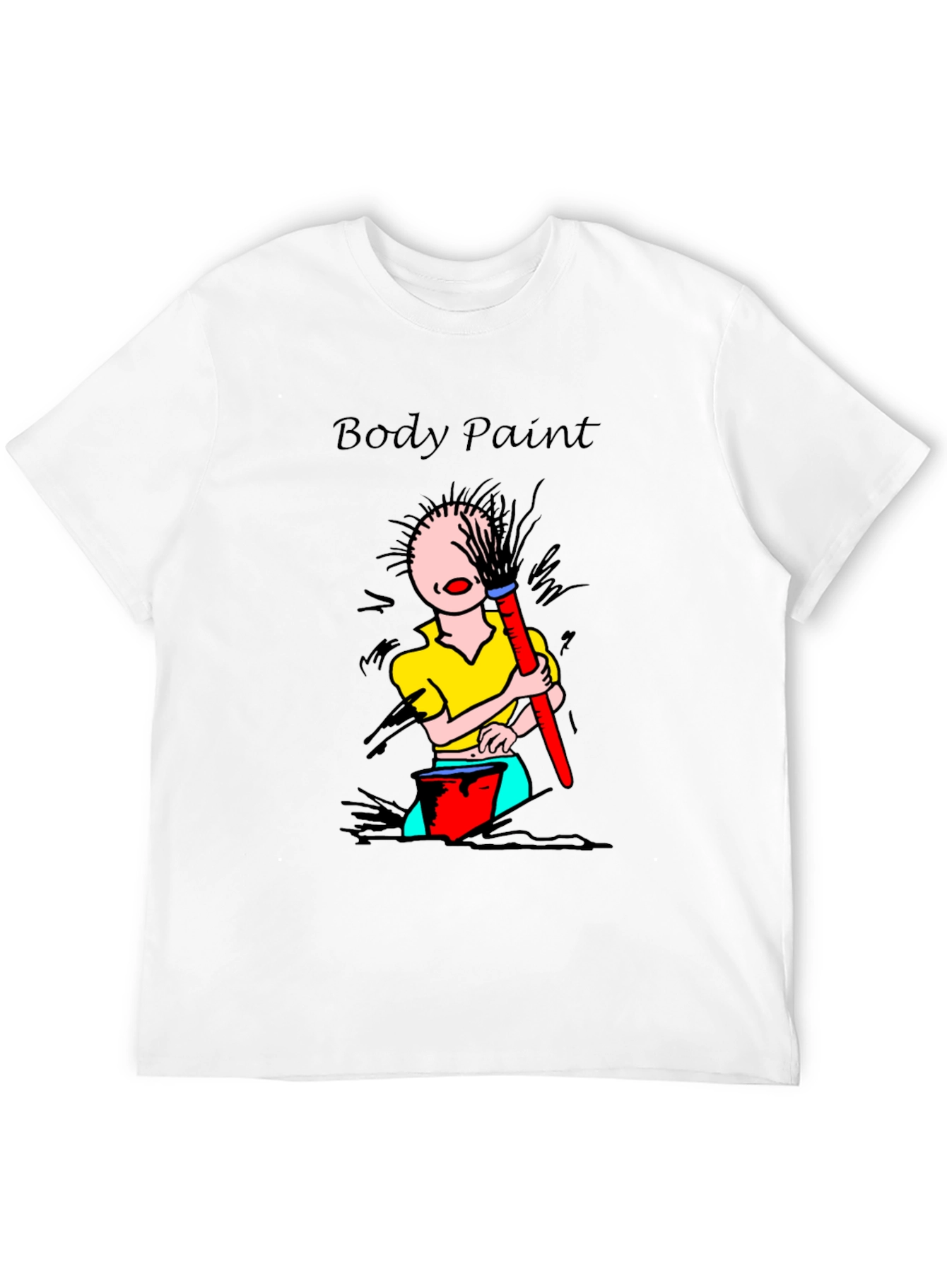 Body Paint T-Shirt - Whimsical Design