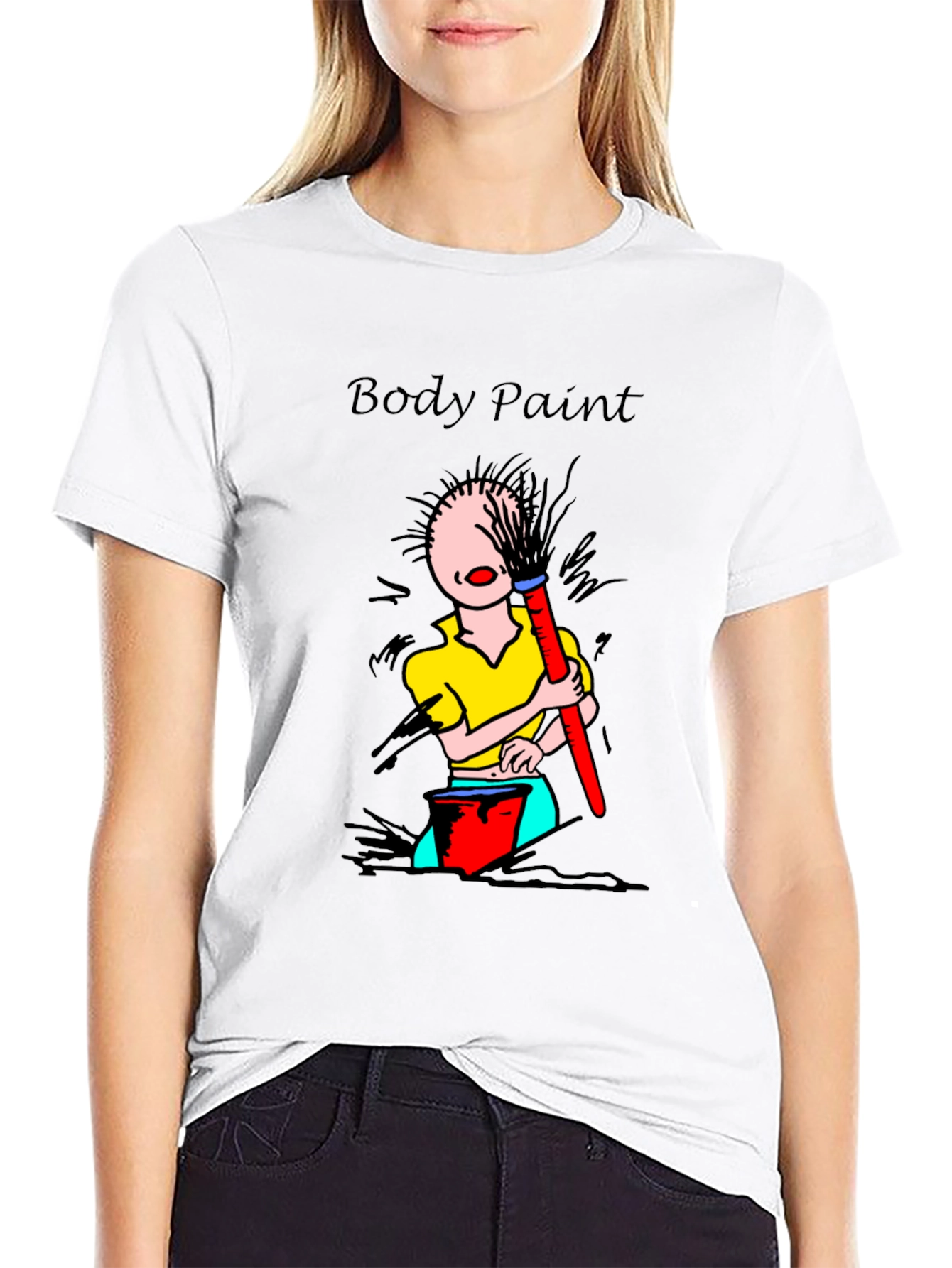 Body Paint T-Shirt - Whimsical Design