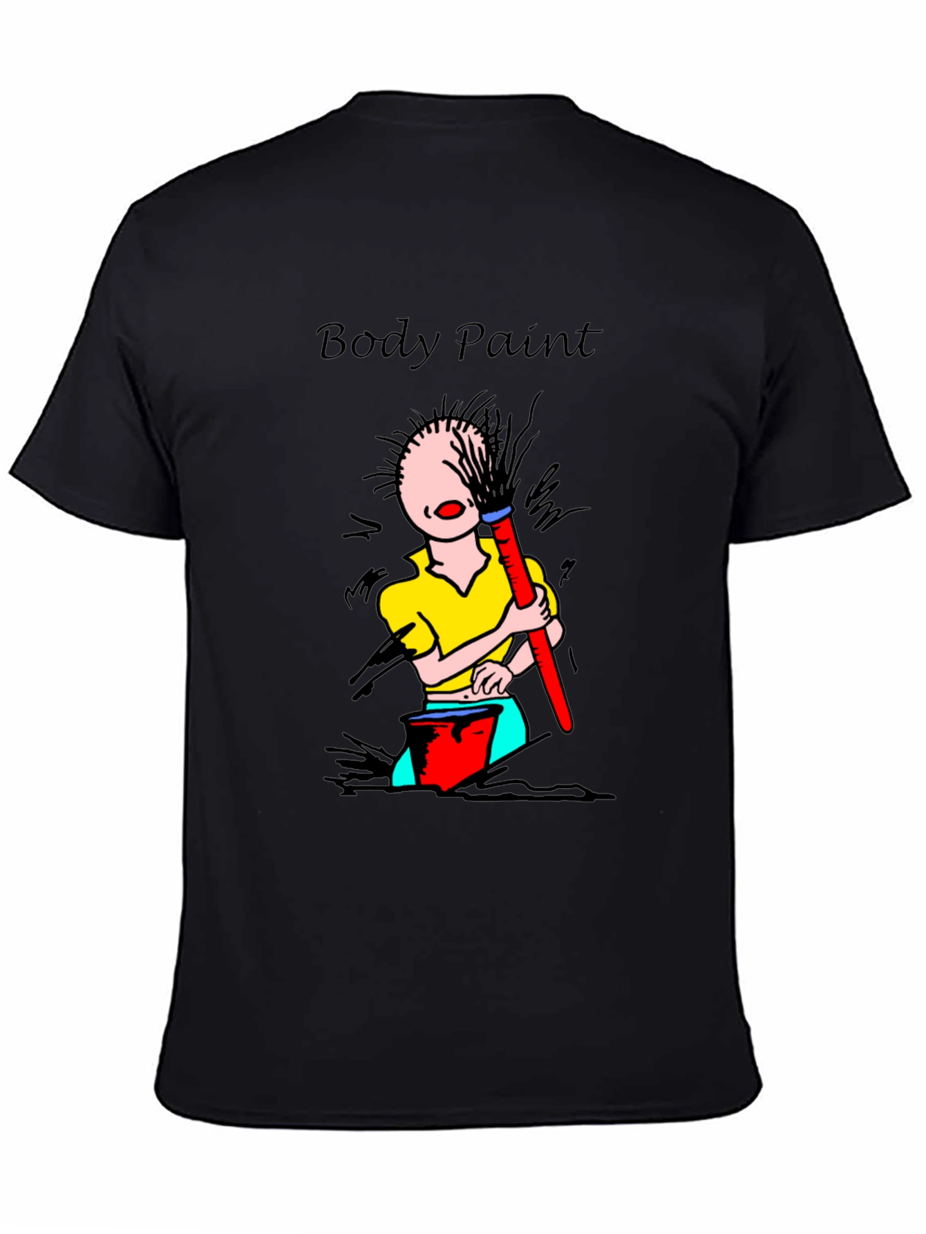 Body Paint T-Shirt - Whimsical Design