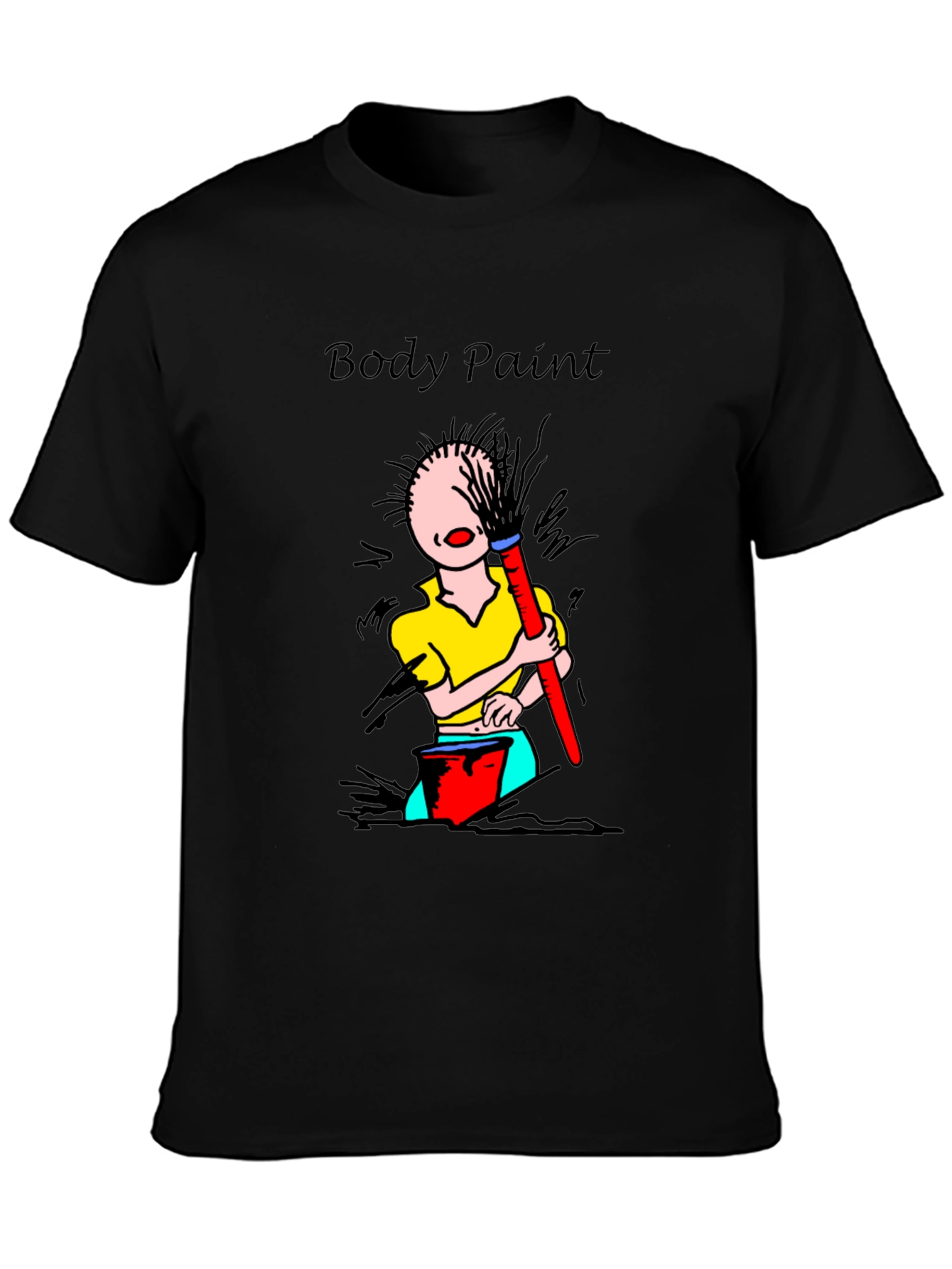 Body Paint T-Shirt - Whimsical Design