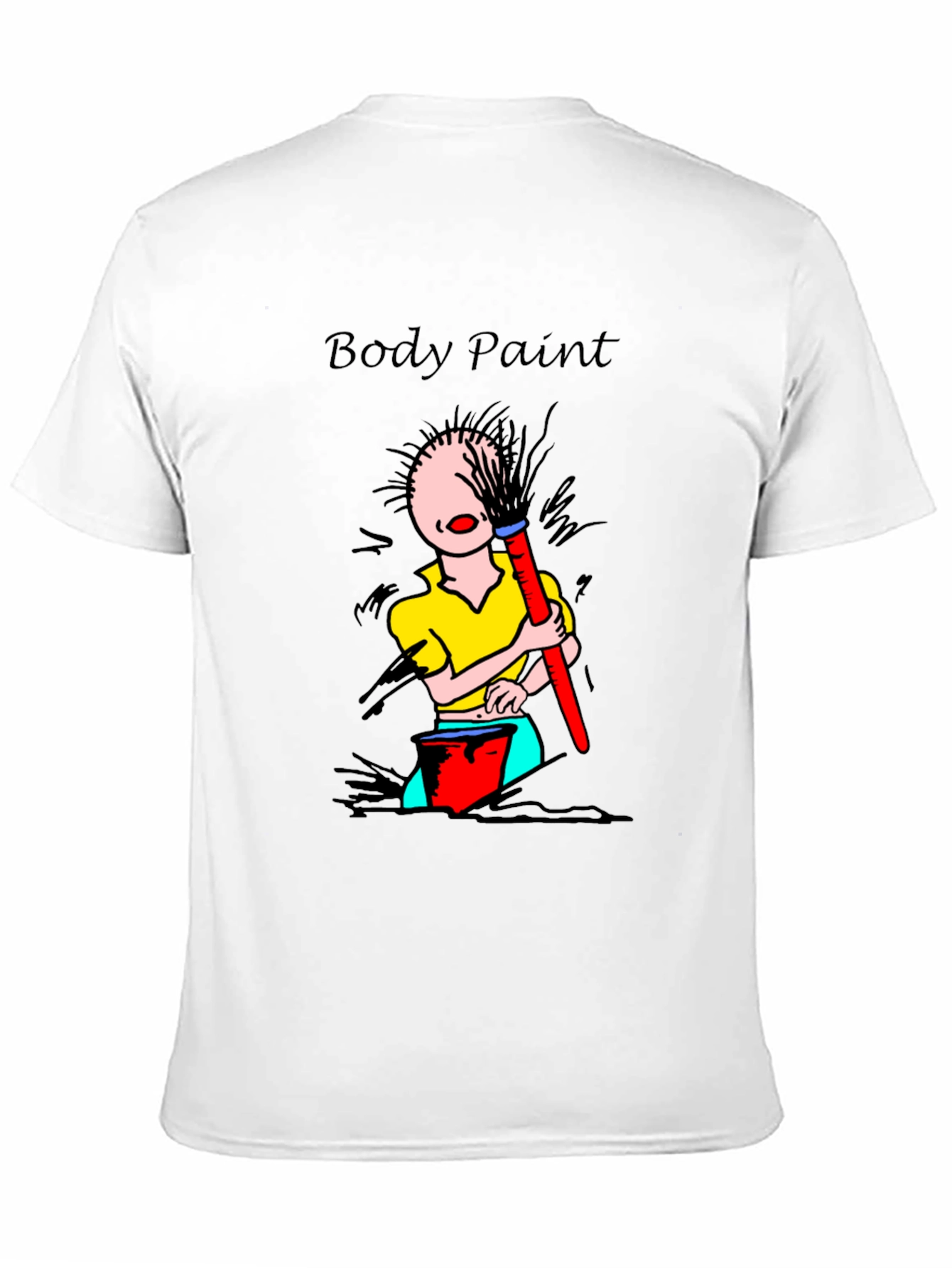 Body Paint T-Shirt - Whimsical Design