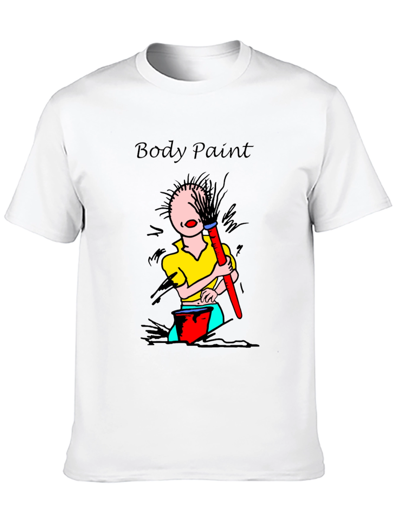 Body Paint T-Shirt - Whimsical Design