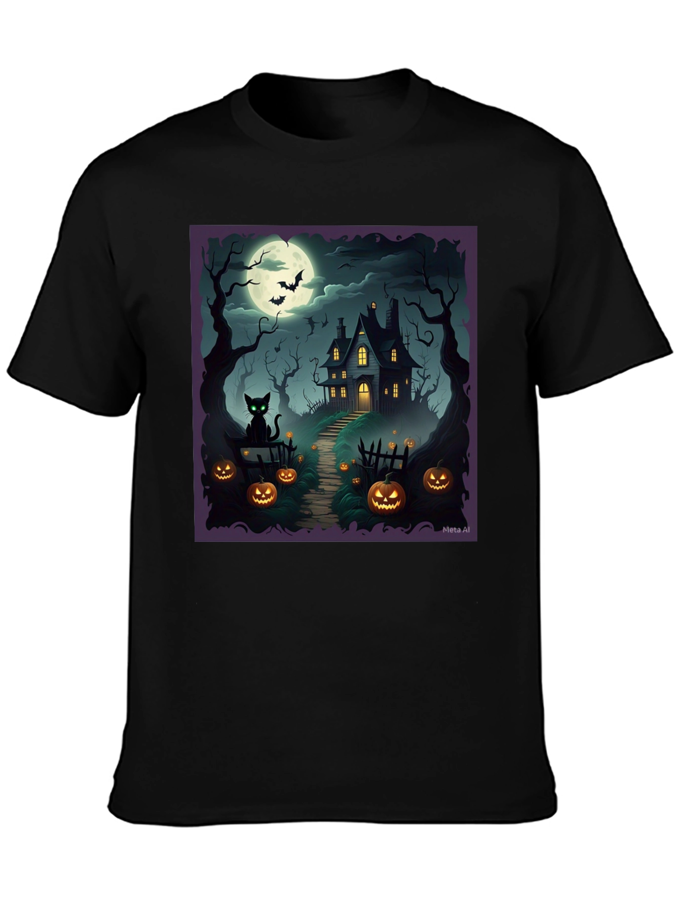 Spooky Halloween House T-Shirt
