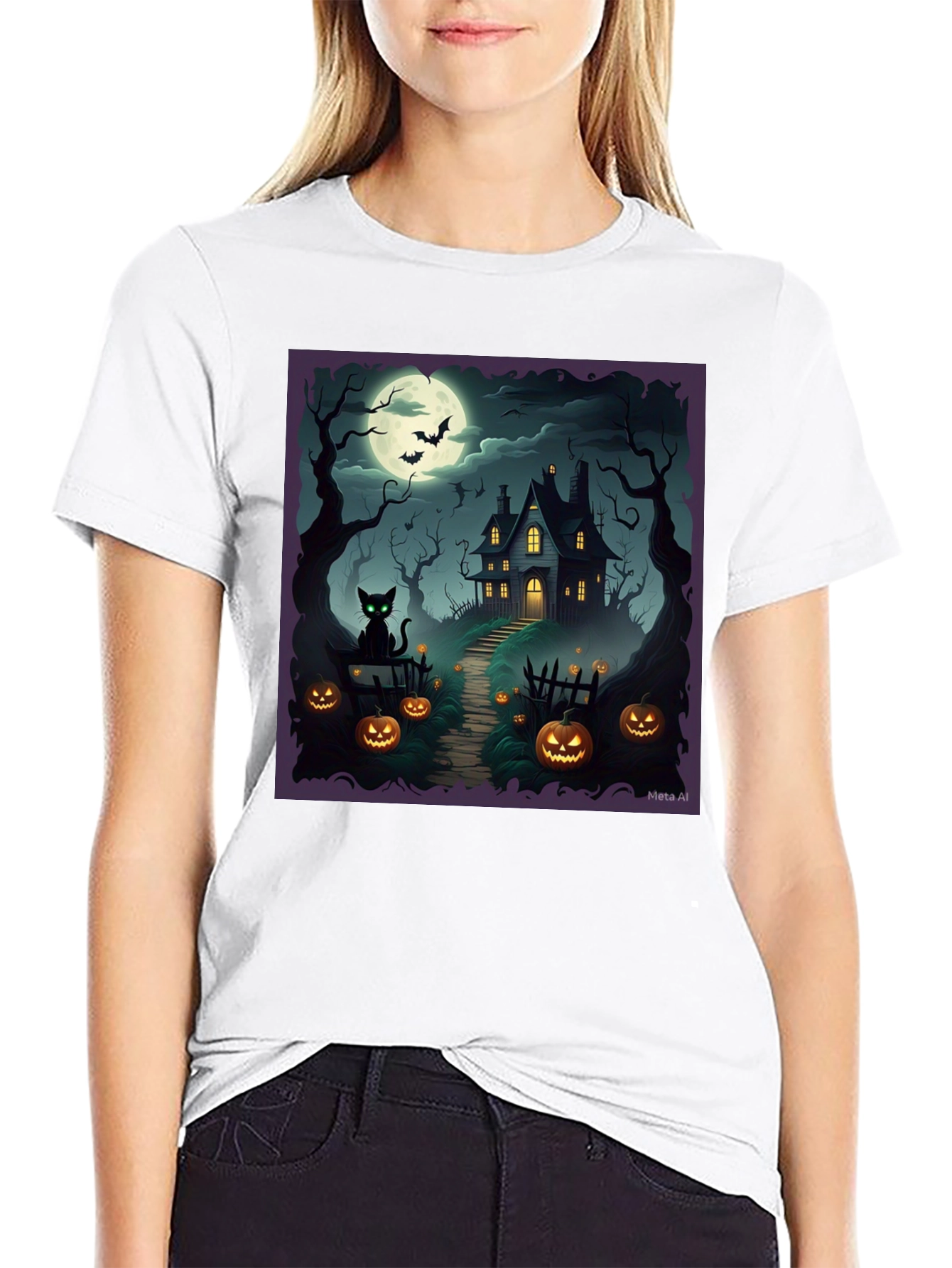 Spooky Halloween House T-Shirt
