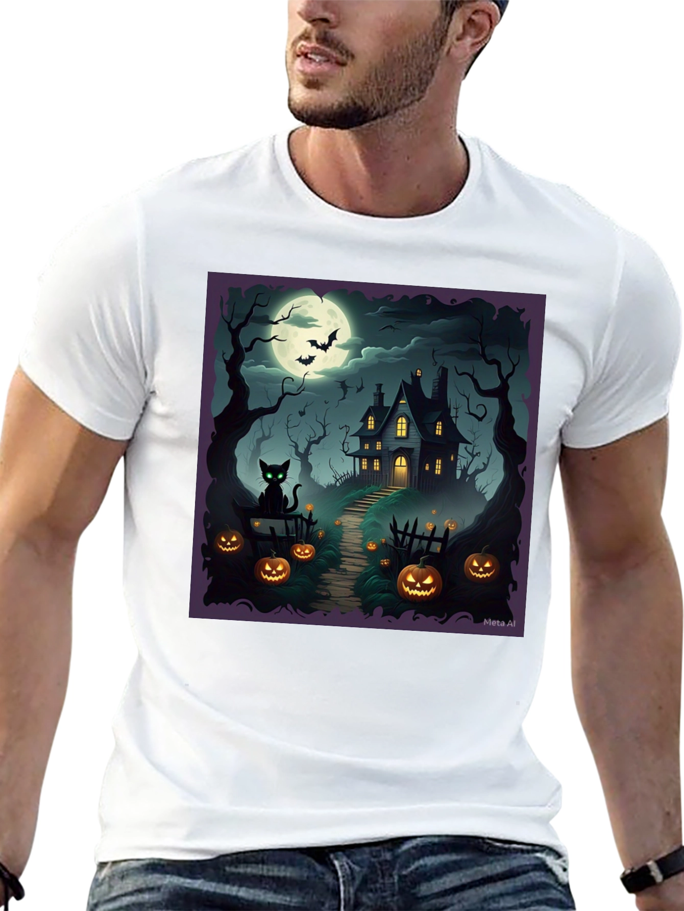 Spooky Halloween House T-Shirt