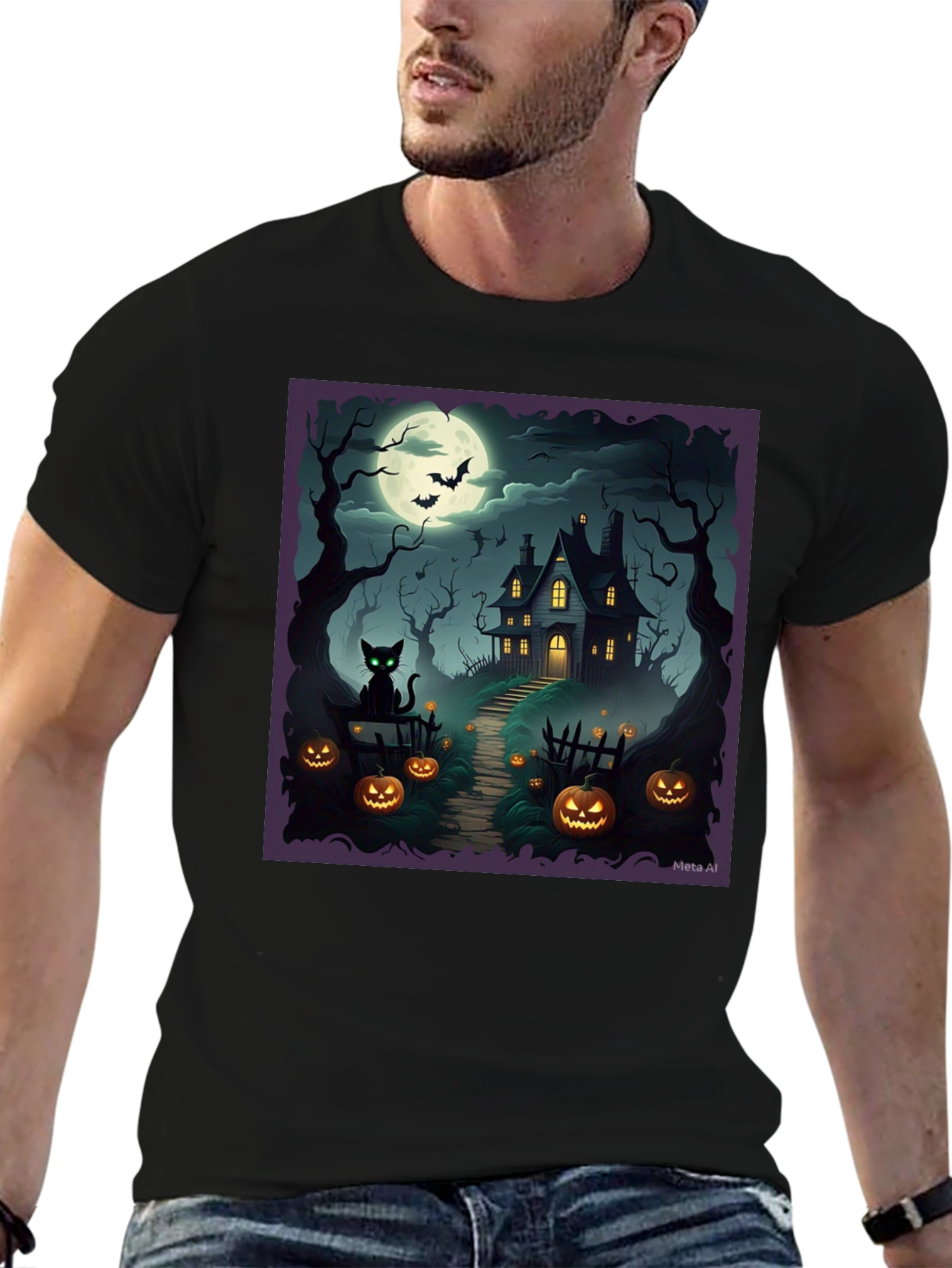 Spooky Halloween House T-Shirt