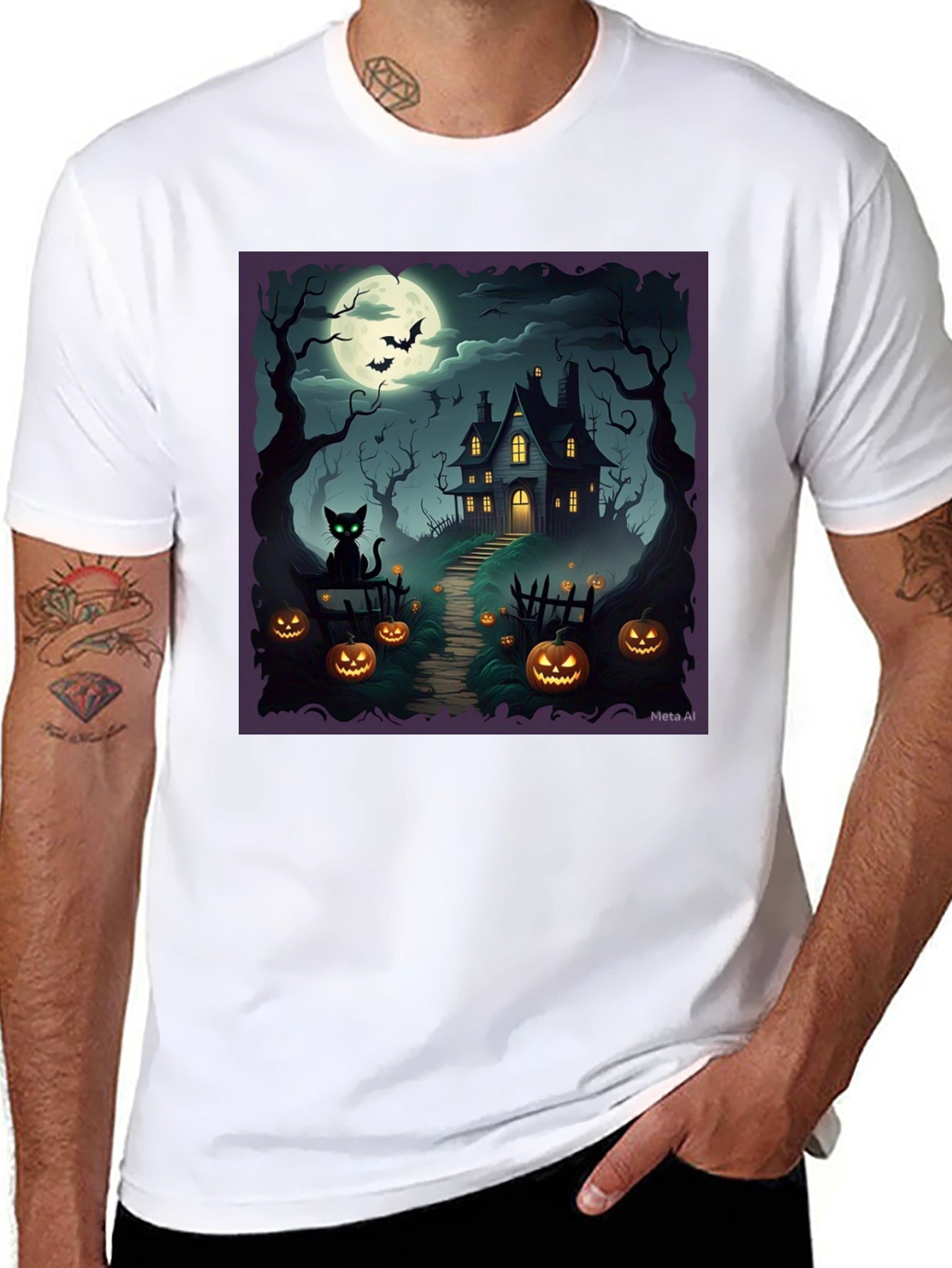 Spooky Halloween House T-Shirt