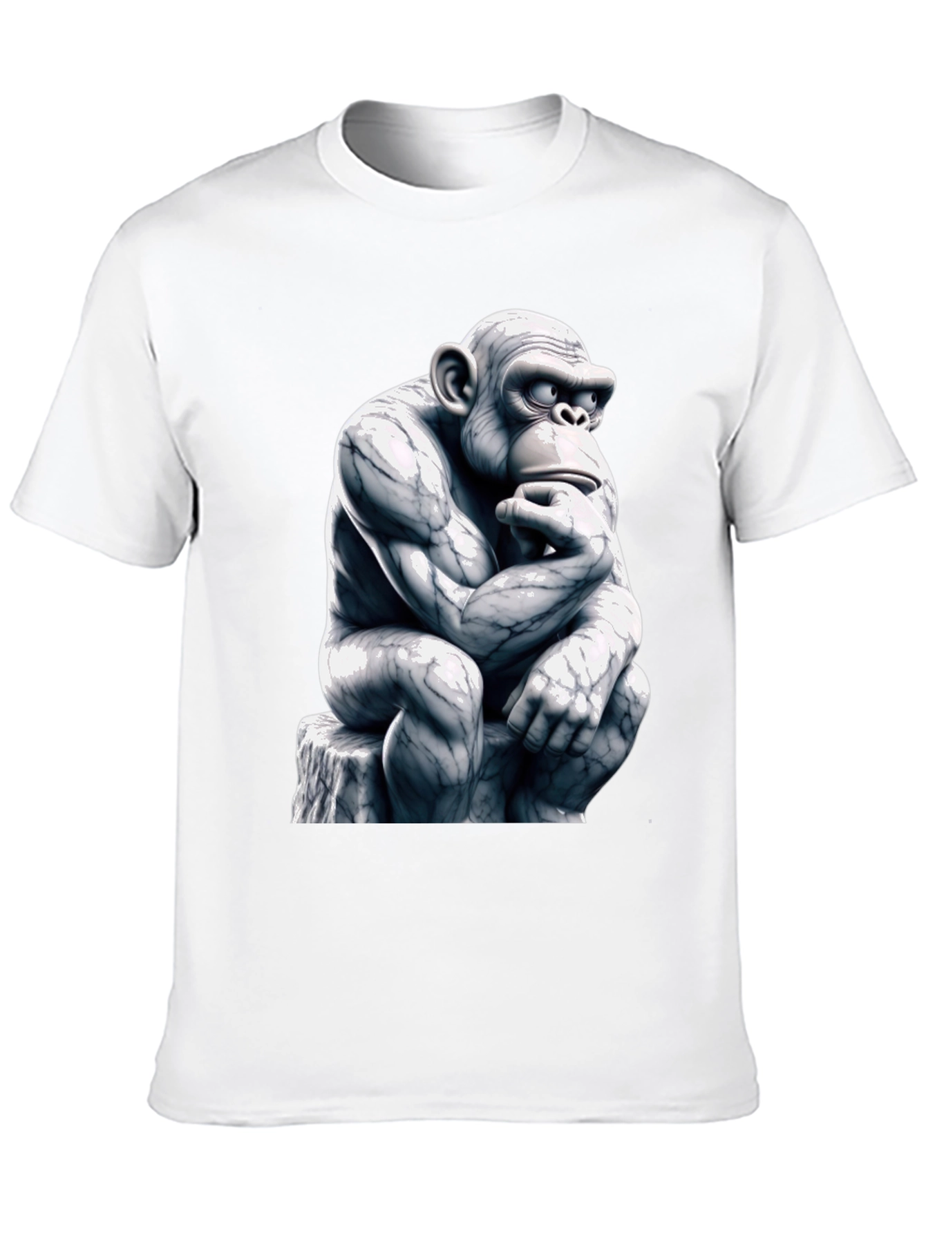 Thinking Monkey Graphic Tee - Black